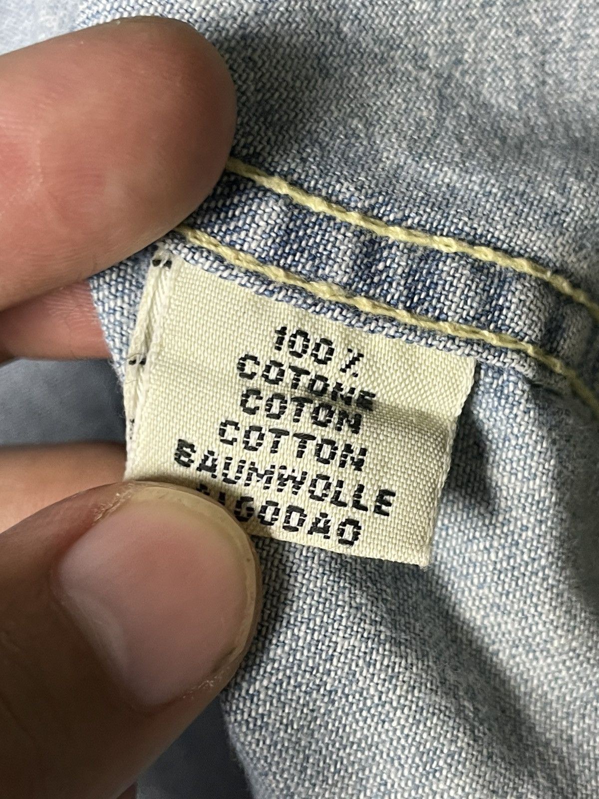 Japanese Brand × Vintage Replay & Sons Denim Button Up Shirts (93) Size US XS / EU 42 / 0 - 6 Thumbnail