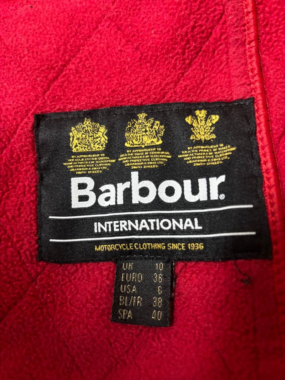 Barbour Barbour International Quilted Belted Jacket Black/Red Size M / US 6-8 / IT 42-44 - 7 Thumbnail