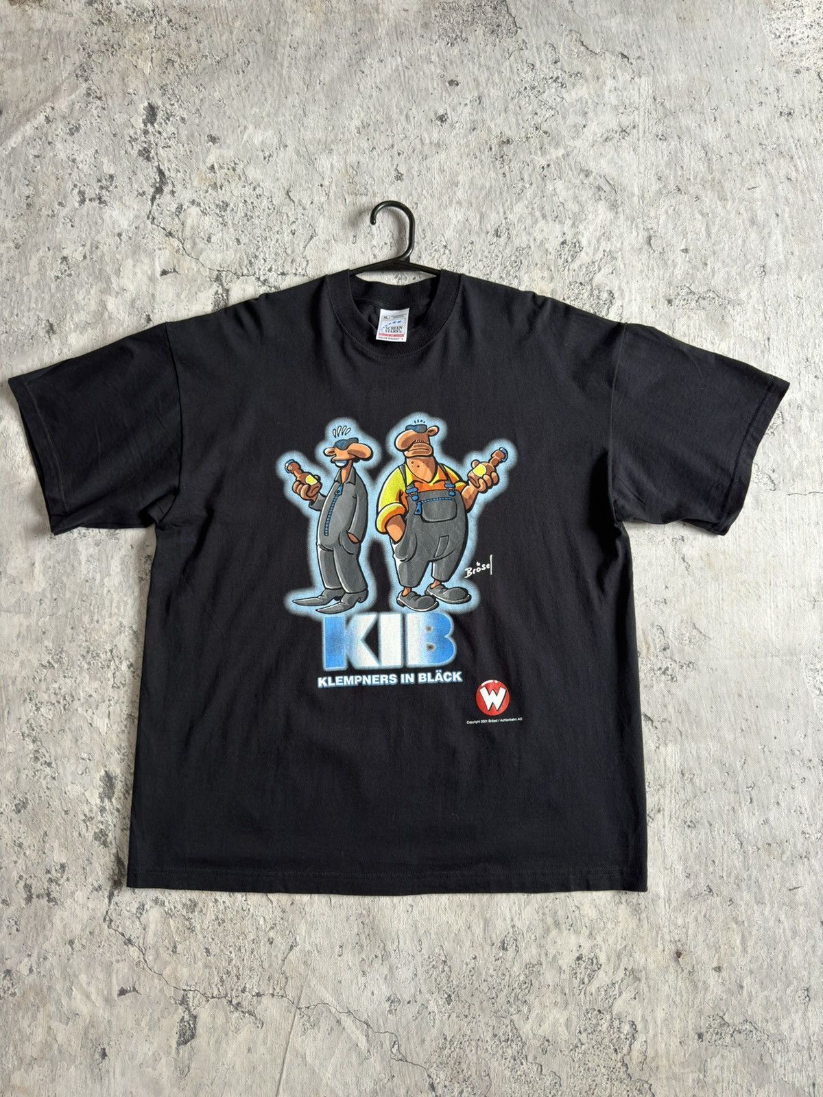 Band Tees × Vintage 2001 Klempners in Black KIB MOVIE GRAPHIC Tee Size US XL / EU 56 / 4 - 1 Thumbnail