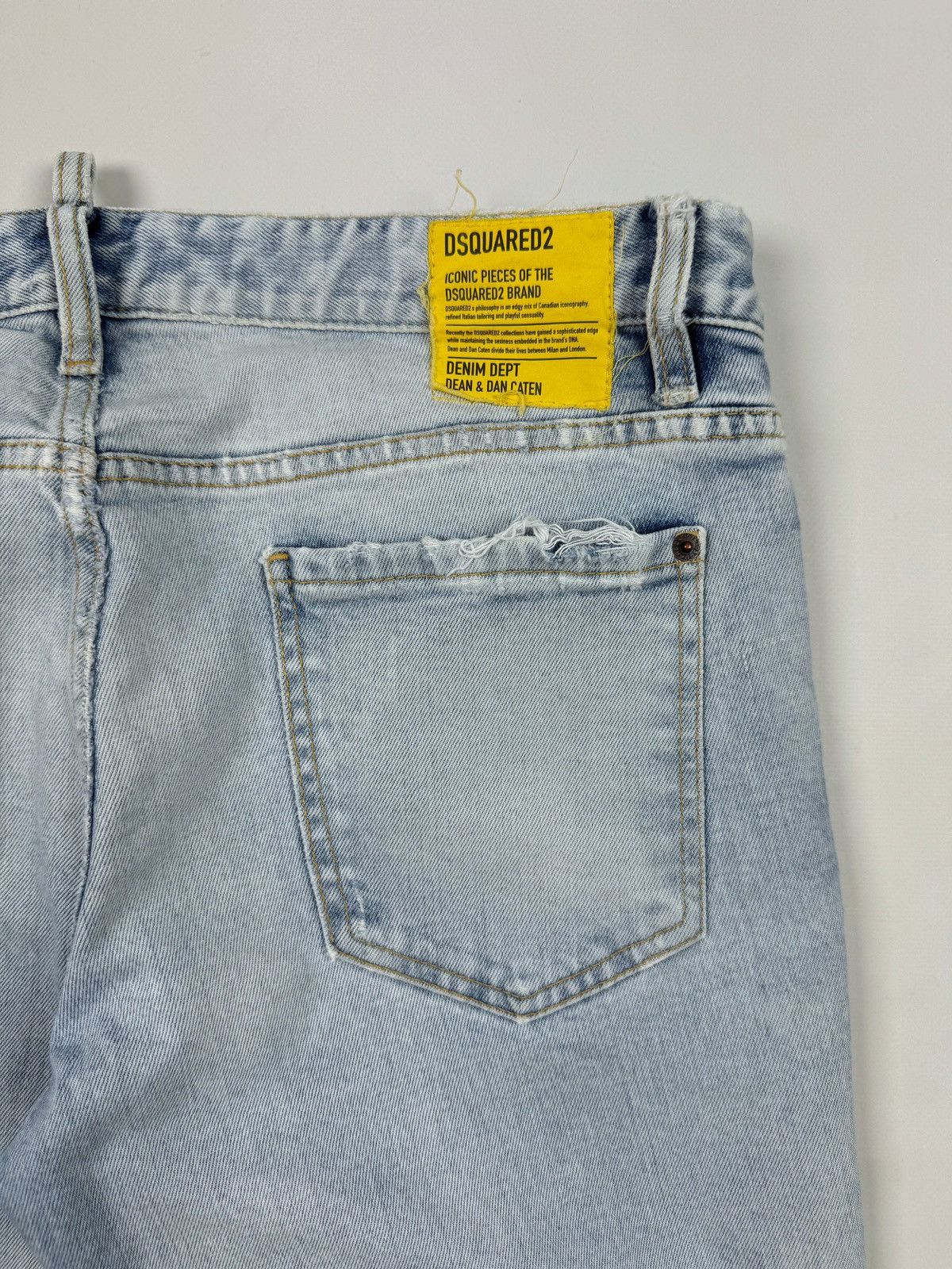 Dsquared2 Dsquared2 Iconic Denim Dept Dean & Dan Caten Washed Jeans Size US 35 - 14 Thumbnail