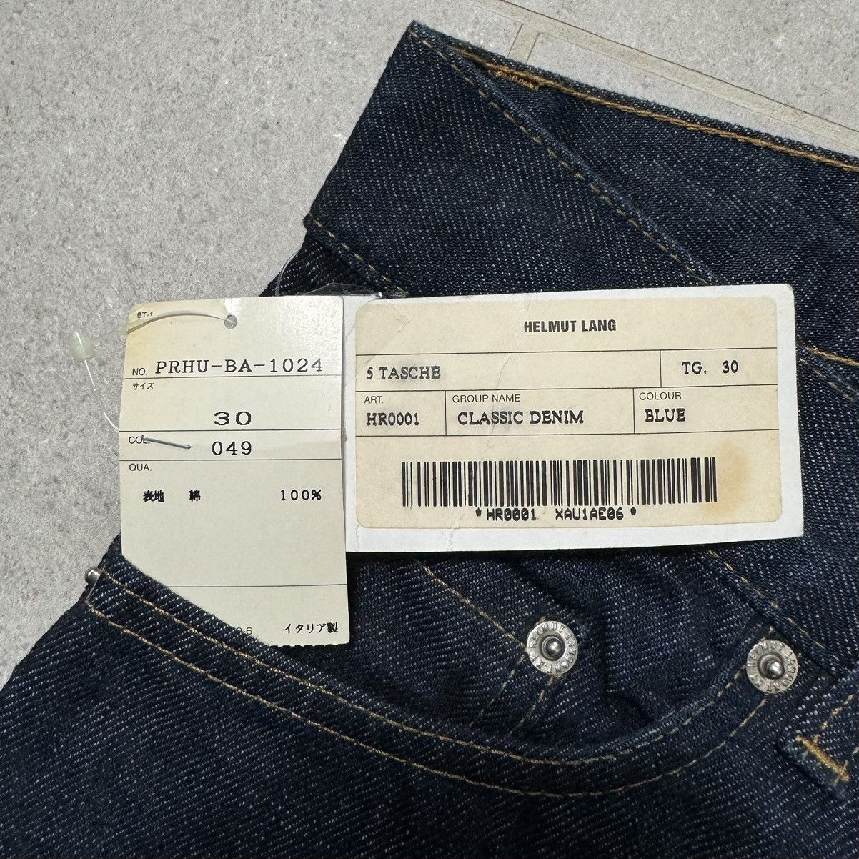 Helmut Lang 1999 Helmut Lang Classic Cut Indigo Denim Size US 30 / EU 46 - 12 Thumbnail