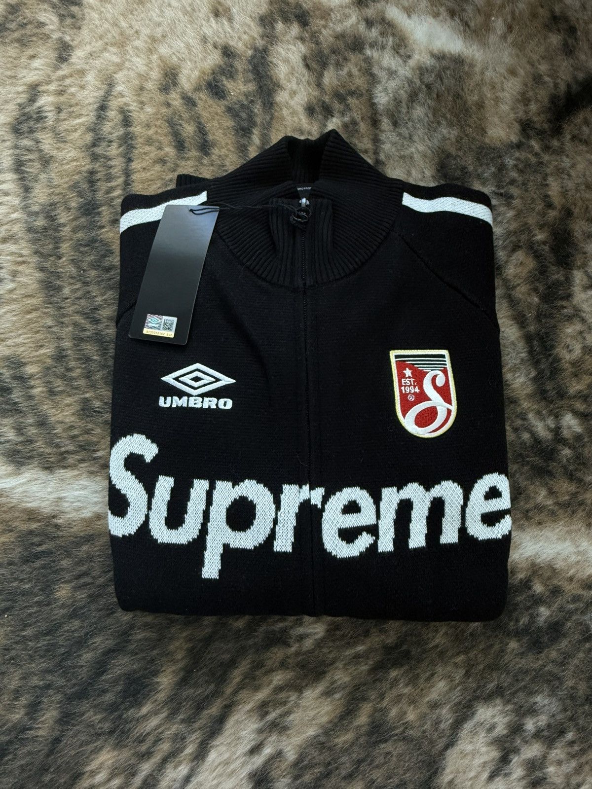 Supreme × Umbro Supreme Umbro Zip Up Sweater | Grailed