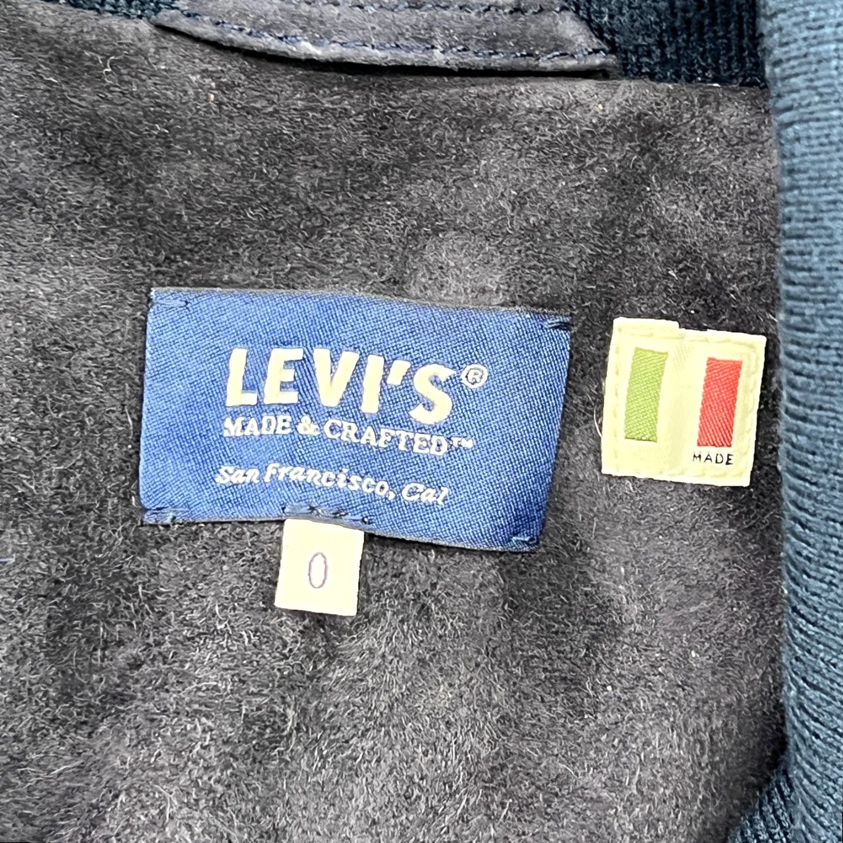 Levi's Levi's Made & Crafted Italy Goat Suede Jacket Mens Small Size S Blue Leather Biker Vintage No Absent Size US S / EU 44-46 / 1 - 2 Thumbnail