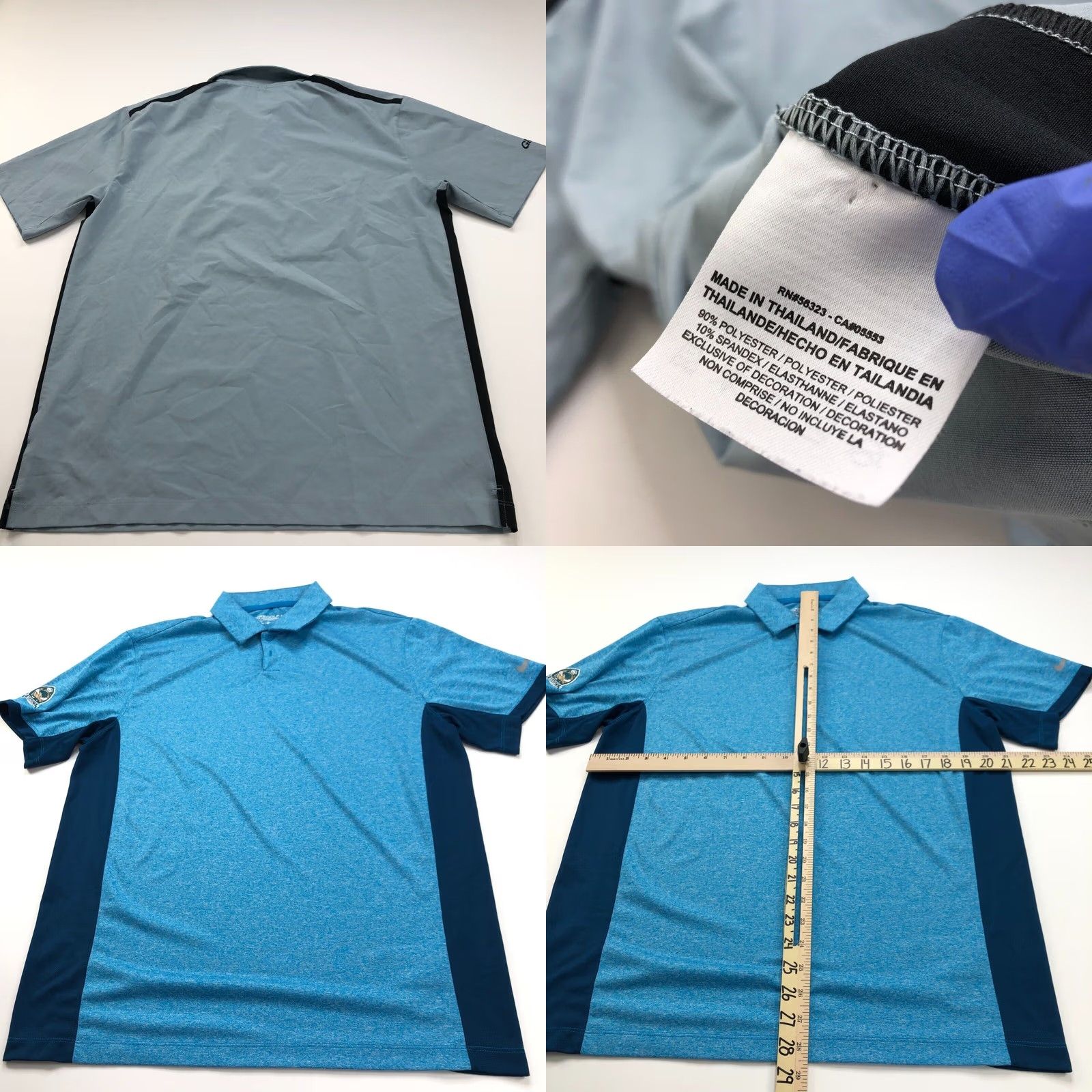 Nike Nike Tour Performance Polo Shirt Lot Of 2 Shirt Men M Logo Short Sleeve Buttoned 2-Pack Mock Multicolor 100% Polyester/Spandex Size US M / EU 48-50 / 2 - 8 Thumbnail