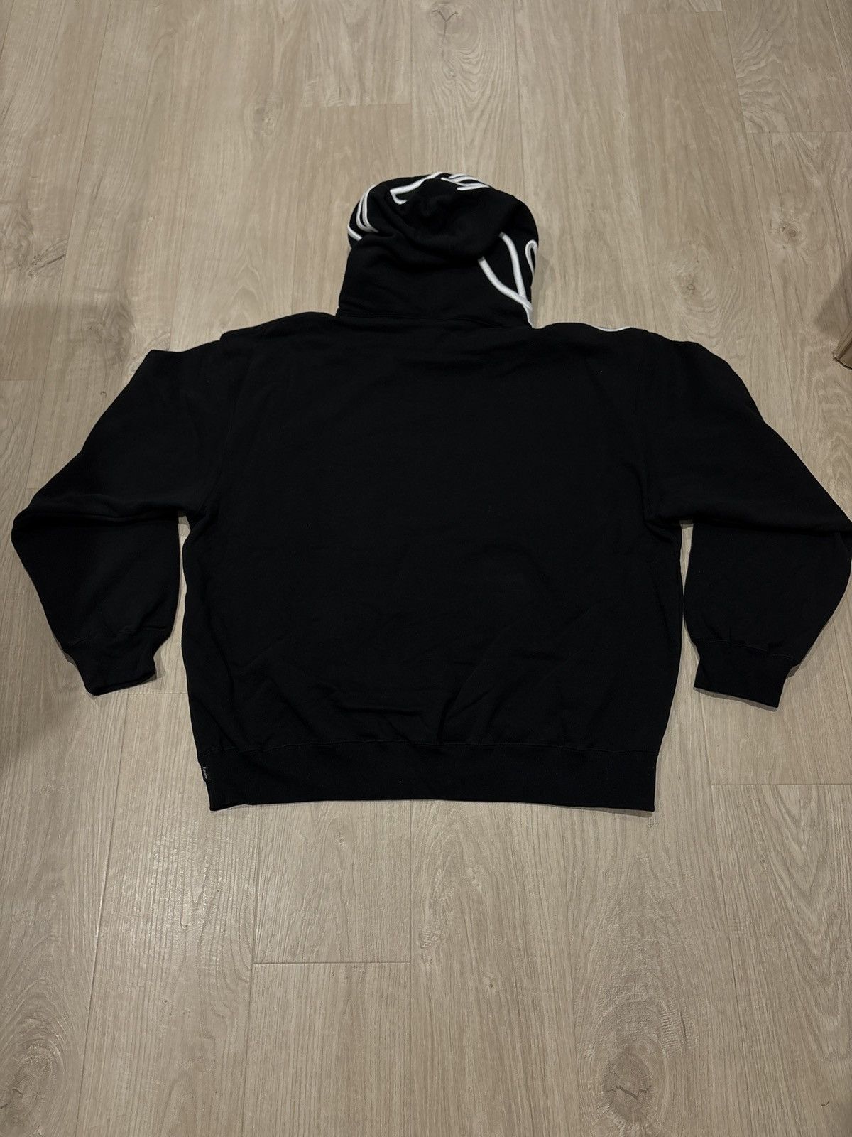 Supreme Supreme Shoulder Script Hooded Sweatshirt Black Size XXL Size US XXL / EU 58 / 5 - 3 Thumbnail