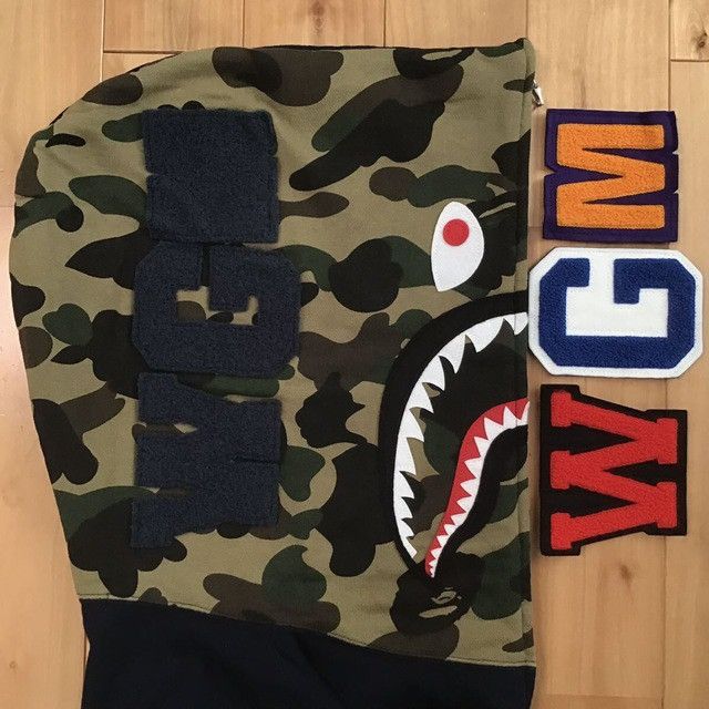 Bape × Nigo BAPE camo shark full zip hoodie a bathing ape NIGO Size US XL / EU 56 / 4 - 6 Thumbnail