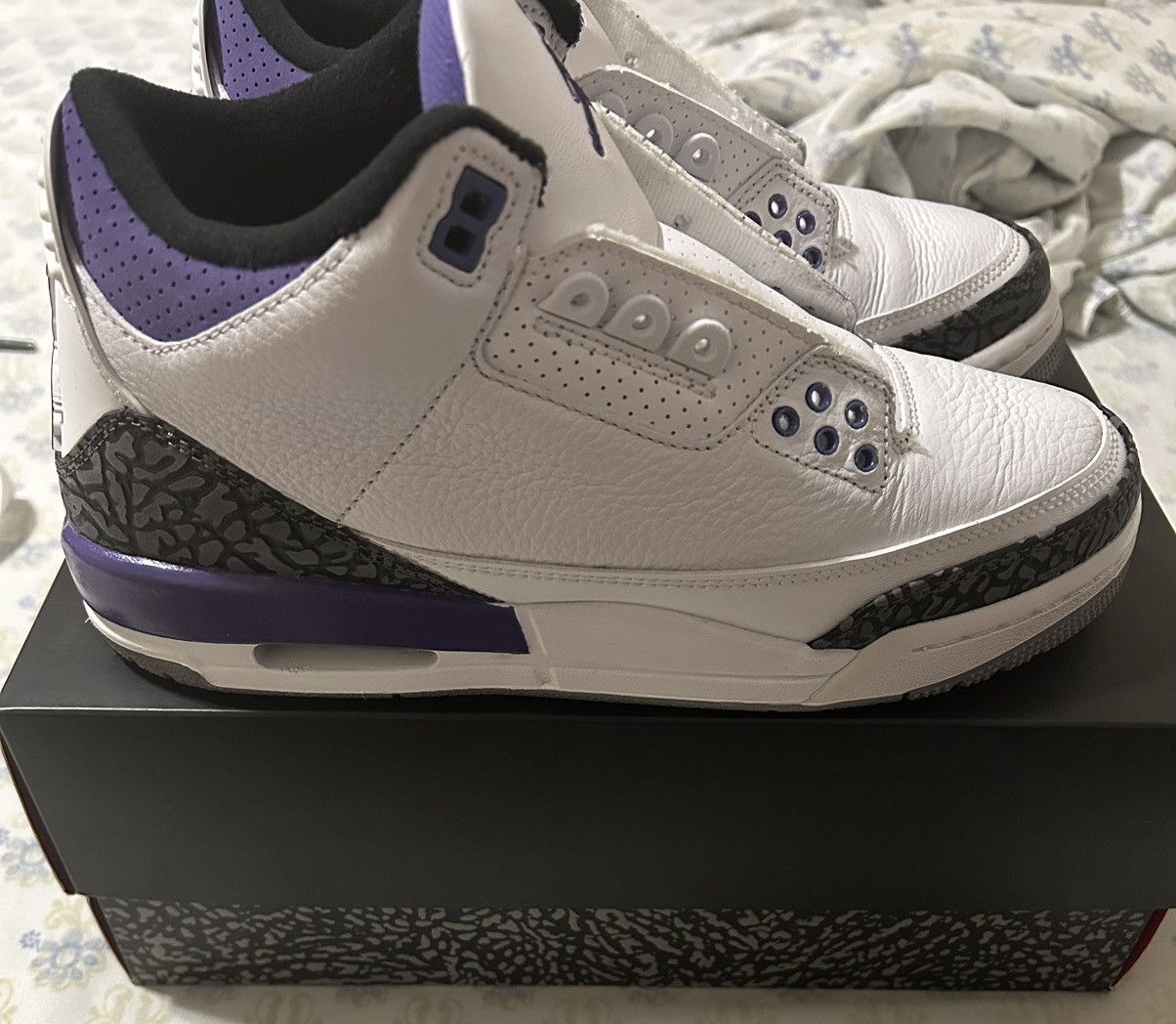 Jordan Brand Air Jordan 3 Retro ‘Dark Iris’ Size US 7 / EU 40 - 4 Thumbnail