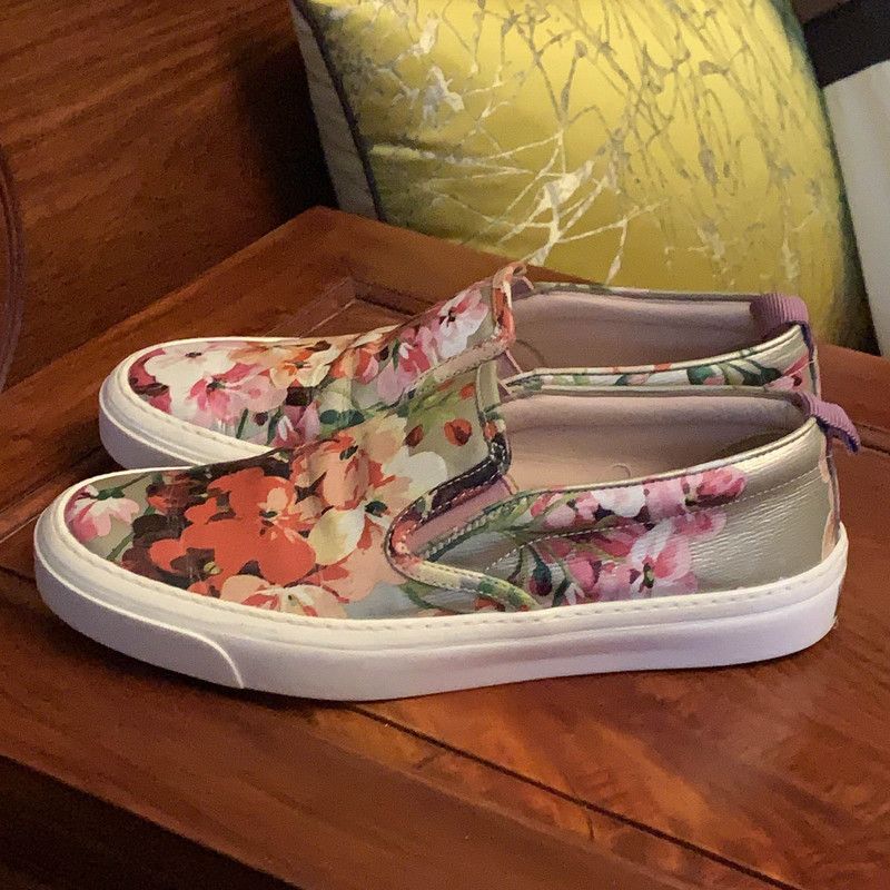 Gucci Floral Slip-On Sneakers 0079