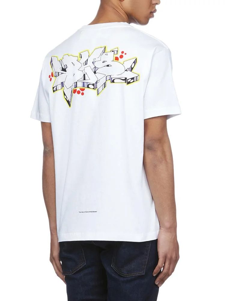 Off-White White Dondi Graffiti Logo T-shirt Size US M / EU 48-50 / 2 - 4 Thumbnail