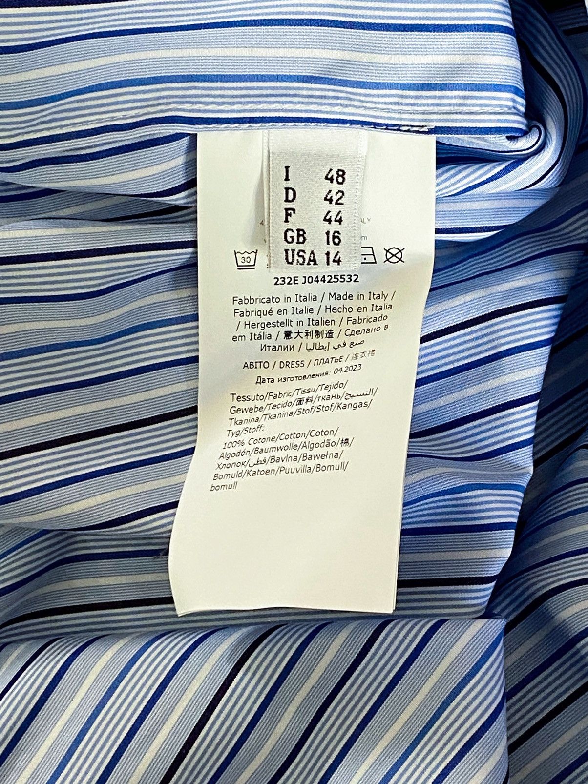 Moschino Moschino striped asymmetric shirt dress size 14 Size XL / US 12-14 / IT 48-50 - 14 Thumbnail