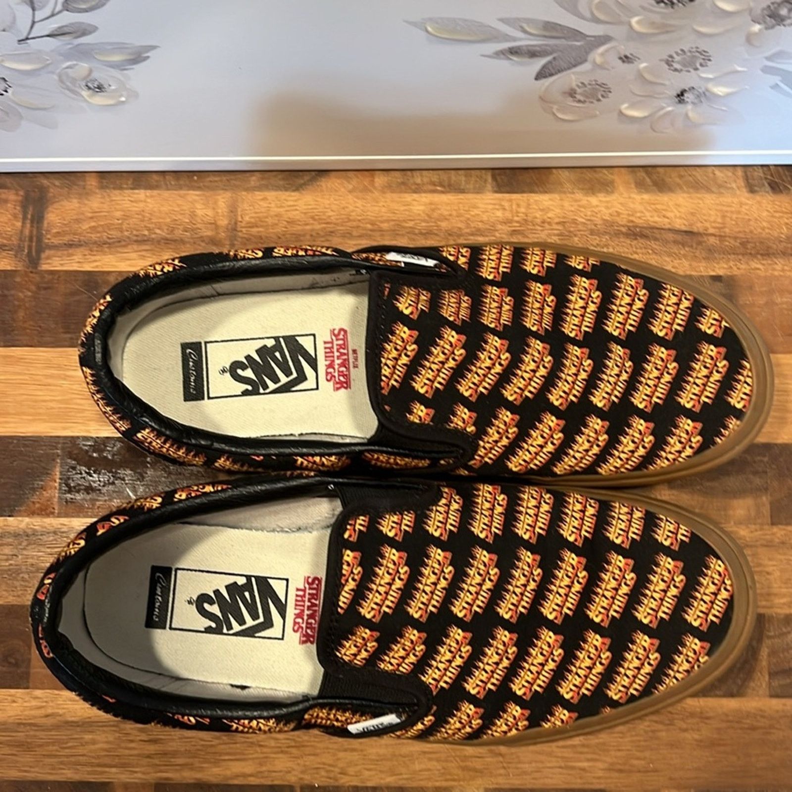 Vans Vans x Stranger Things Customs Slip On Sneakers Size US 10 / IT 40 - 7 Thumbnail