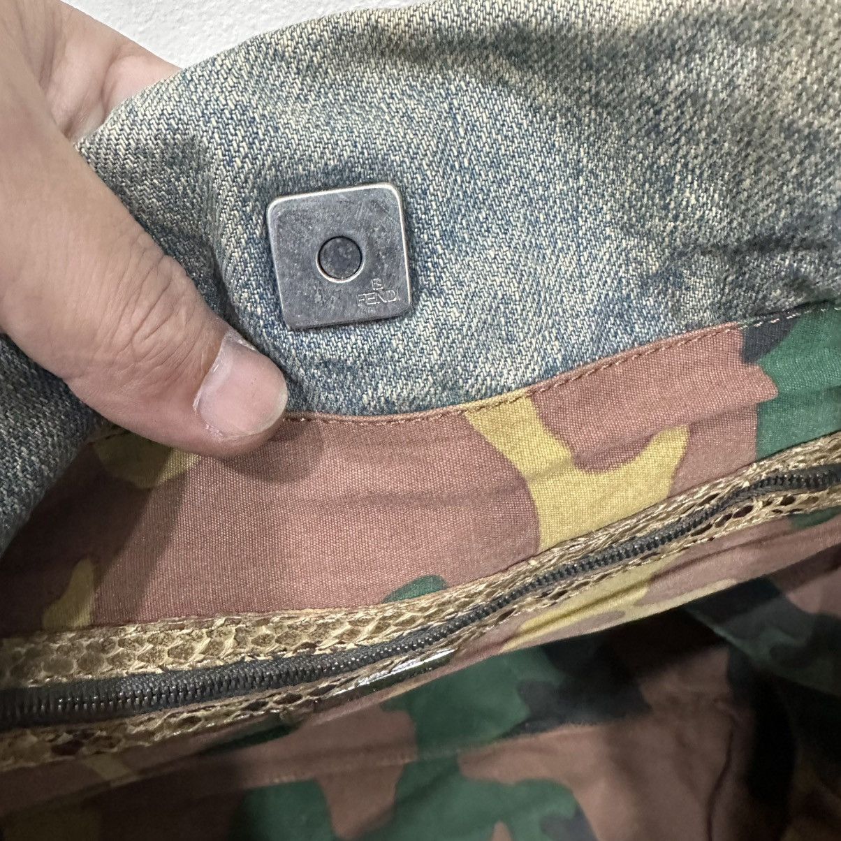 Fendi ‼️LASTDROP‼️ FENDI EMBROIDERED DENIM TOTE BAG Size ONE SIZE - 14 Thumbnail