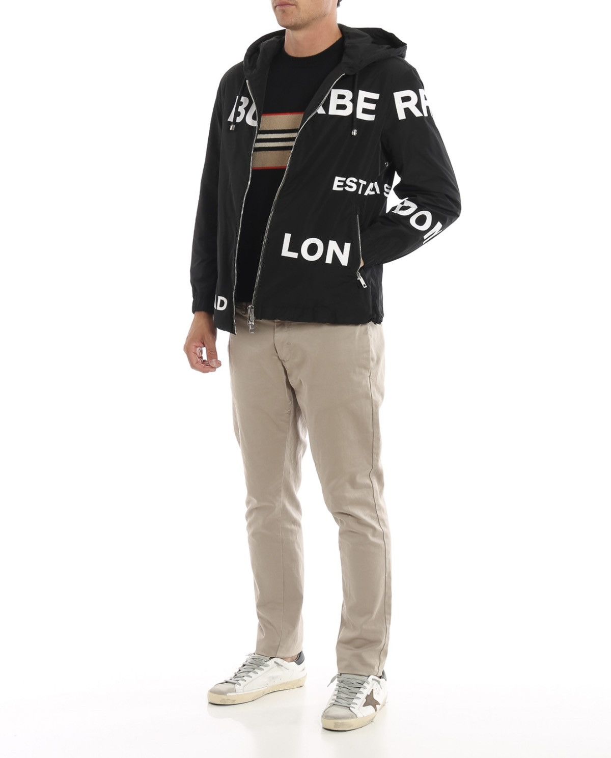 Burberry Burberry Black Horseferry Hooded Jacket Size US L / EU 52-54 / 3 - 3 Thumbnail