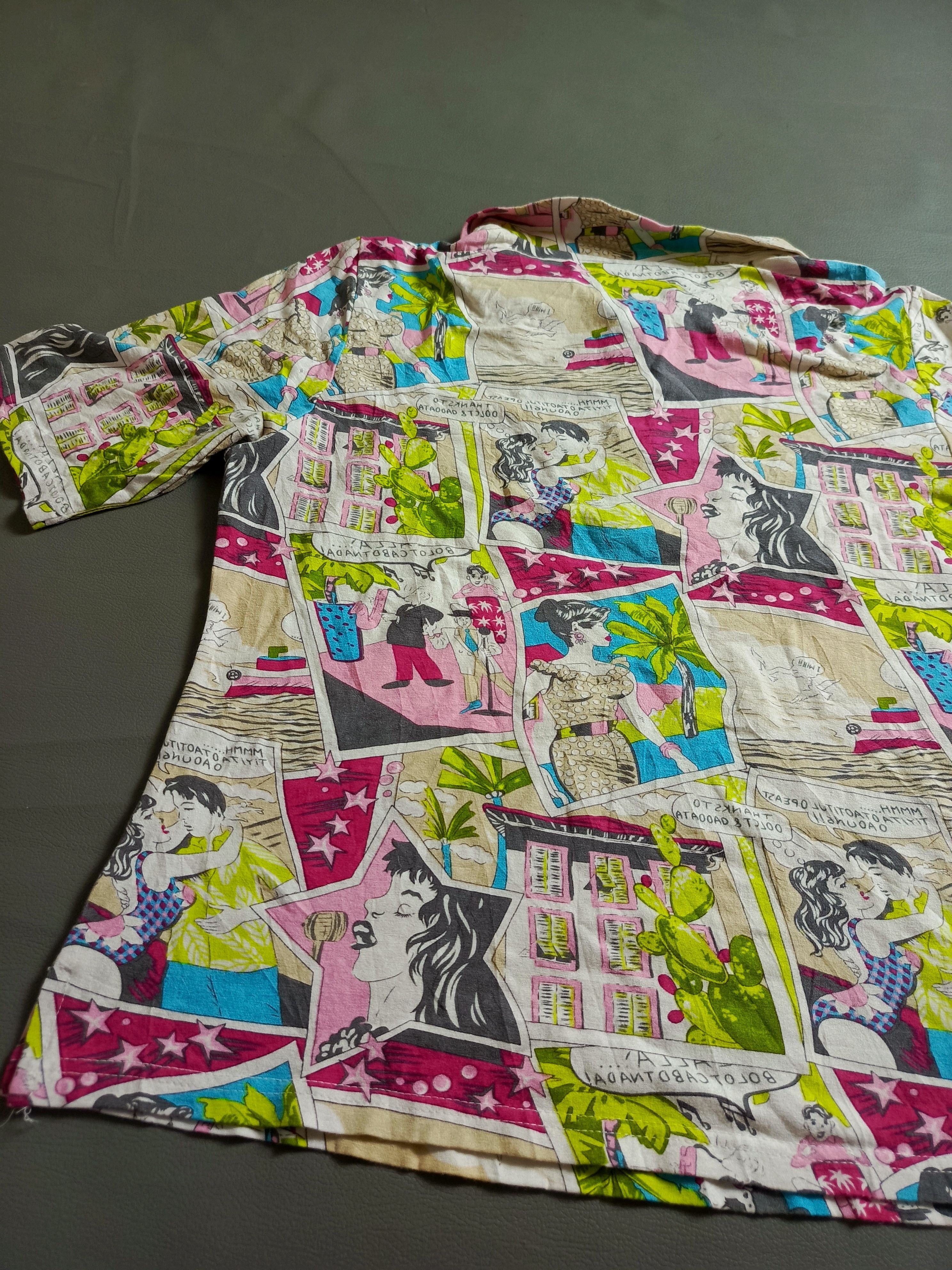 Japanese Brand La paix full print comic poloshirt Size M / US 6-8 / IT 42-44 - 6 Thumbnail