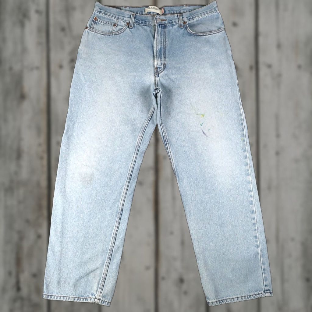 Levi's VINTAGE Levi's 550 Jeans Blue 40x32 Relaxed Fit Denim 5-Pocket Mens" Size US 40 / EU 56 - 1 Thumbnail
