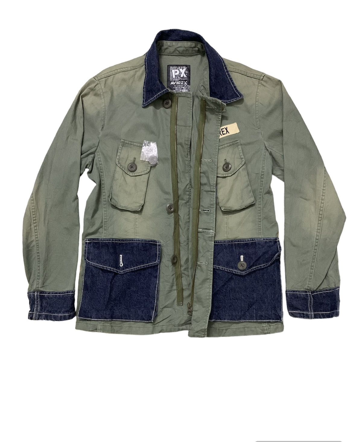 Avirex *Rare* Avirex Denim Pocket Military Jacket (A) Size US M / EU 48-50 / 2 - 4 Thumbnail
