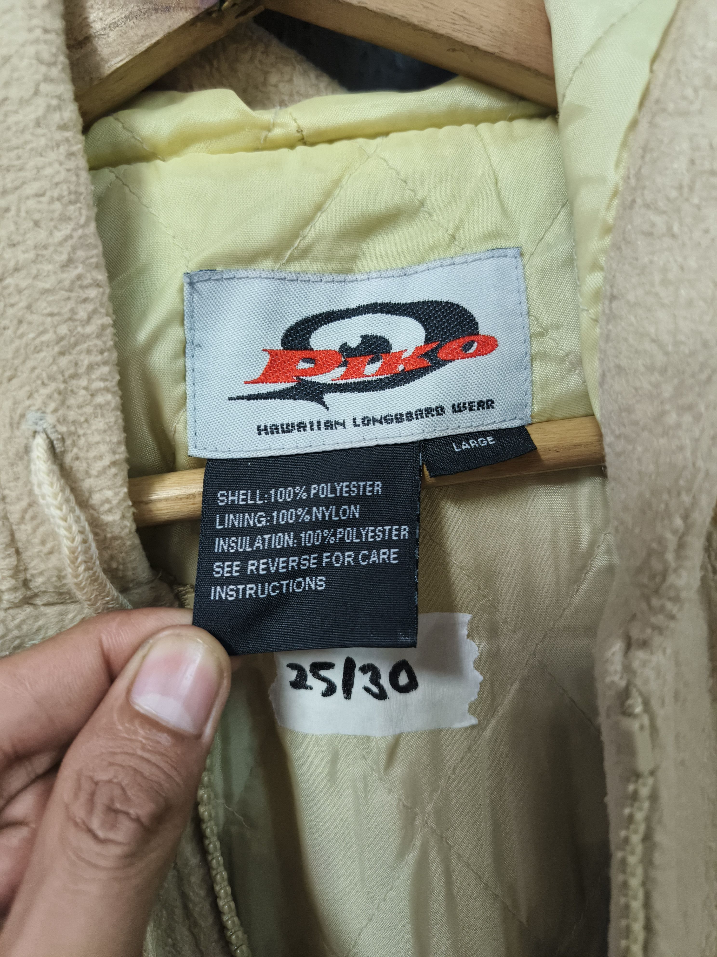 Japanese Brand Piko Polar Fleece Jacket Hooded Size US L / EU 52-54 / 3 - 6 Thumbnail