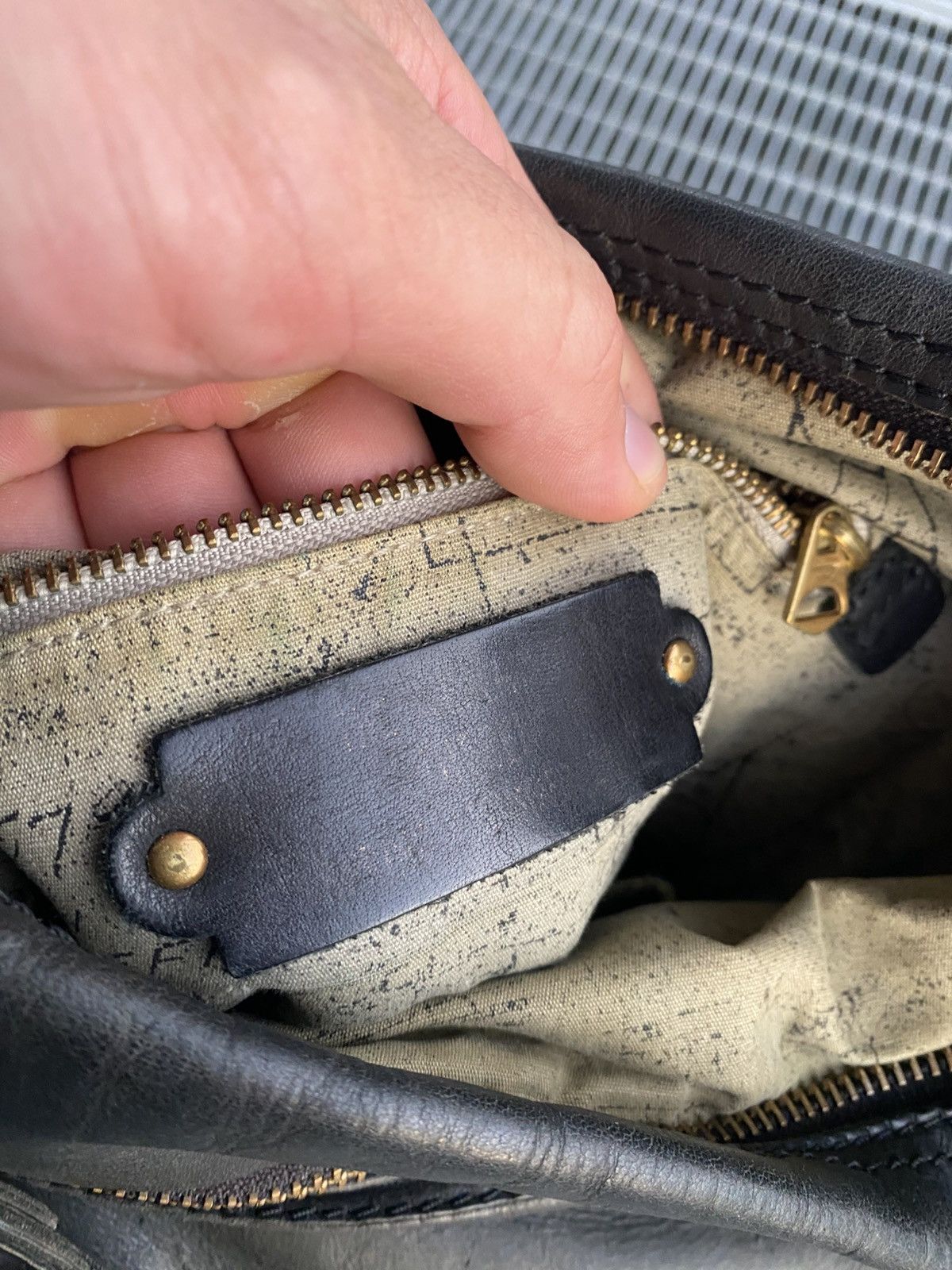 Vintage Diesel Ash Leather Crossbody Bag