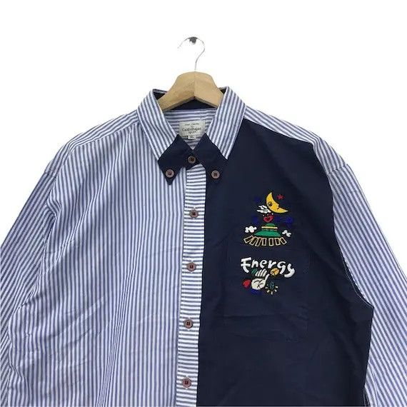Jean Charles De Castelbajac Vtg JEAN CHARLES De CASTELBAJAC Striped Art Casual Tee Shirt Size XL / US 12-14 / IT 48-50 - 3 Thumbnail