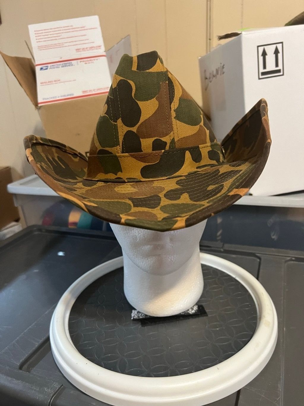 The Unbranded Brand Men's Unbranded Camouflage Bucket Hat One Size Brown Green Size ONE SIZE - 1 Thumbnail