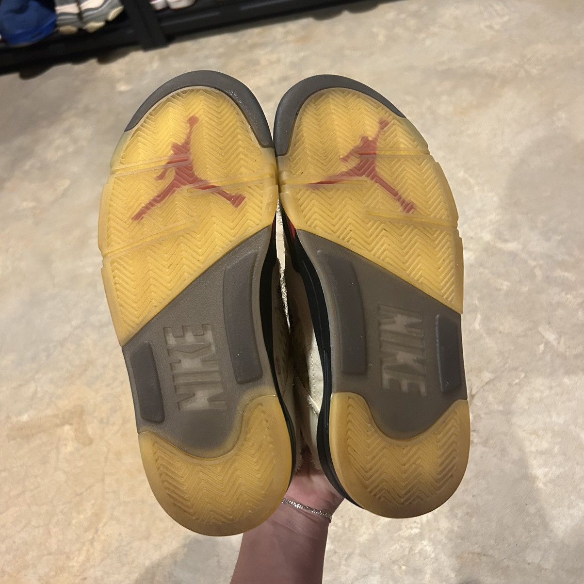 Jordan Brand × Nike × Off-White Air Jordan 5 Retro Off-White Sail 2020 US 7.5 Size US 7.5 / EU 40-41 - 8 Thumbnail