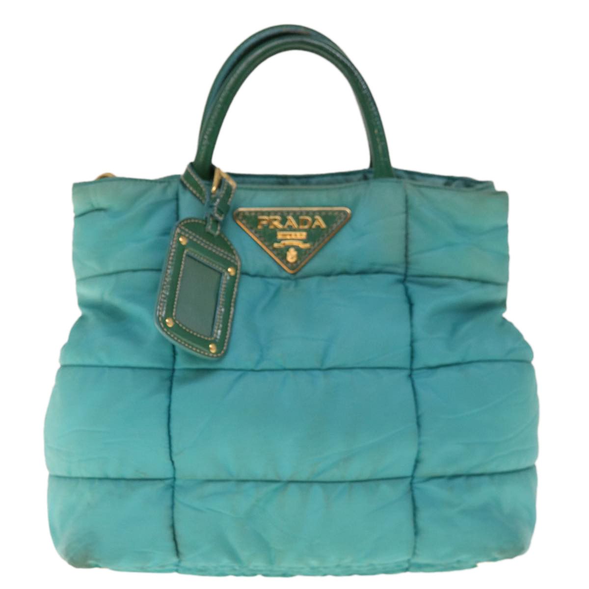 Prada Blue Synthetic Handbag (Pre-Owned) Size ONE SIZE - 1 Thumbnail