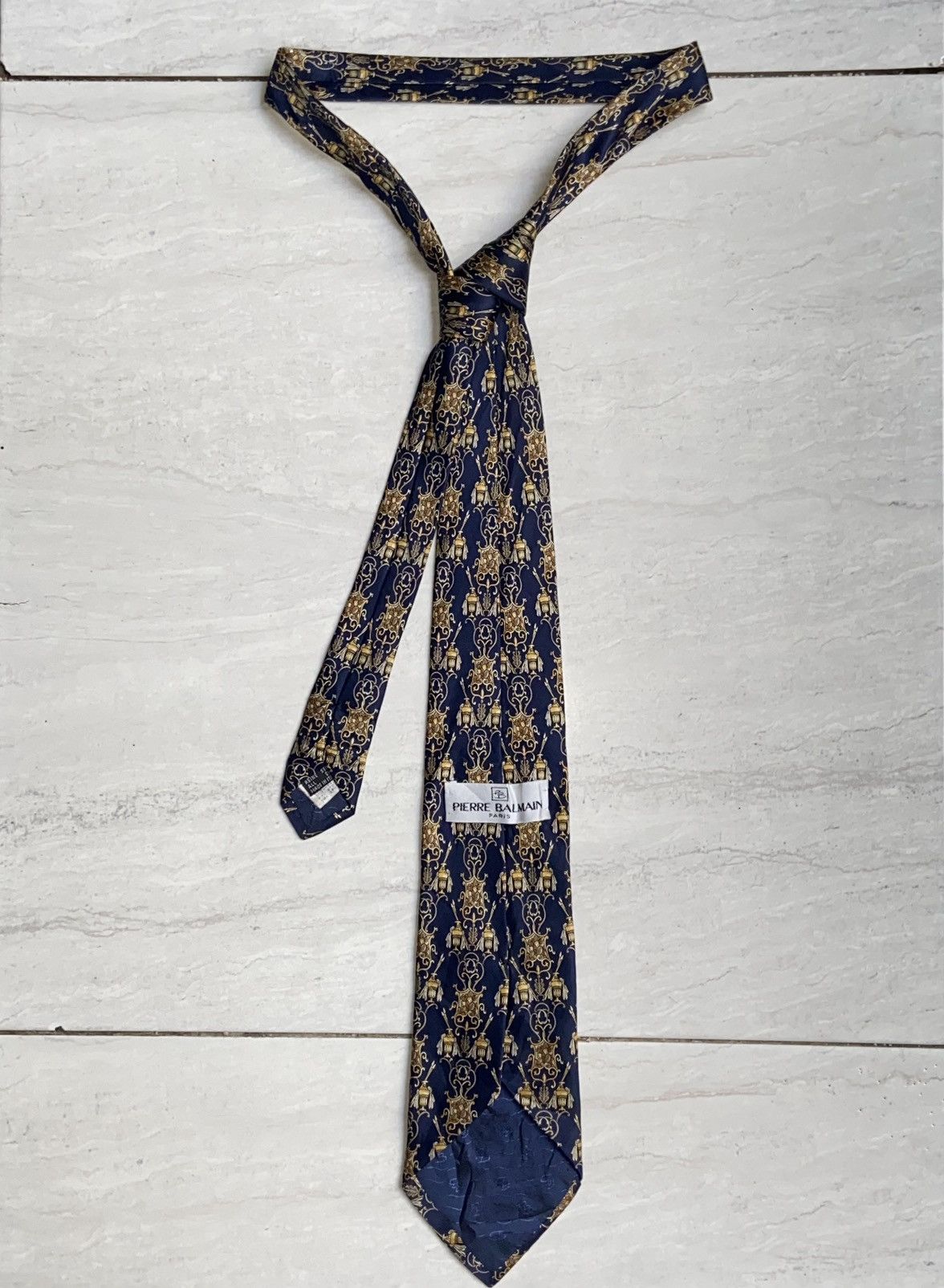 Pierre Balmain PIERRE BALMAIN Paris Motive Tie Size ONE SIZE - 11 Thumbnail
