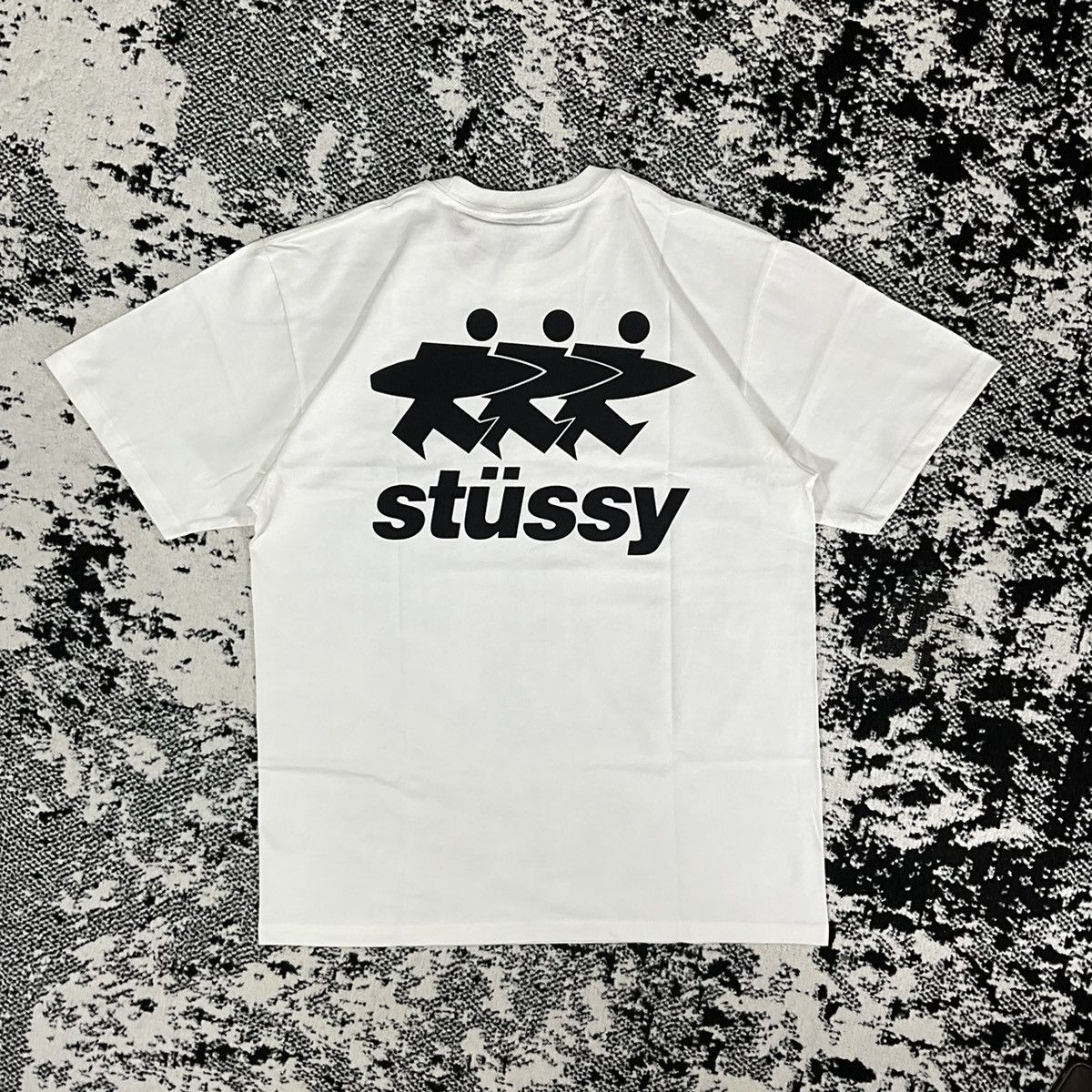 Streetwear × Stussy STUSSY SURFWALK PIGMENT DYED TEE NATURAL - M 