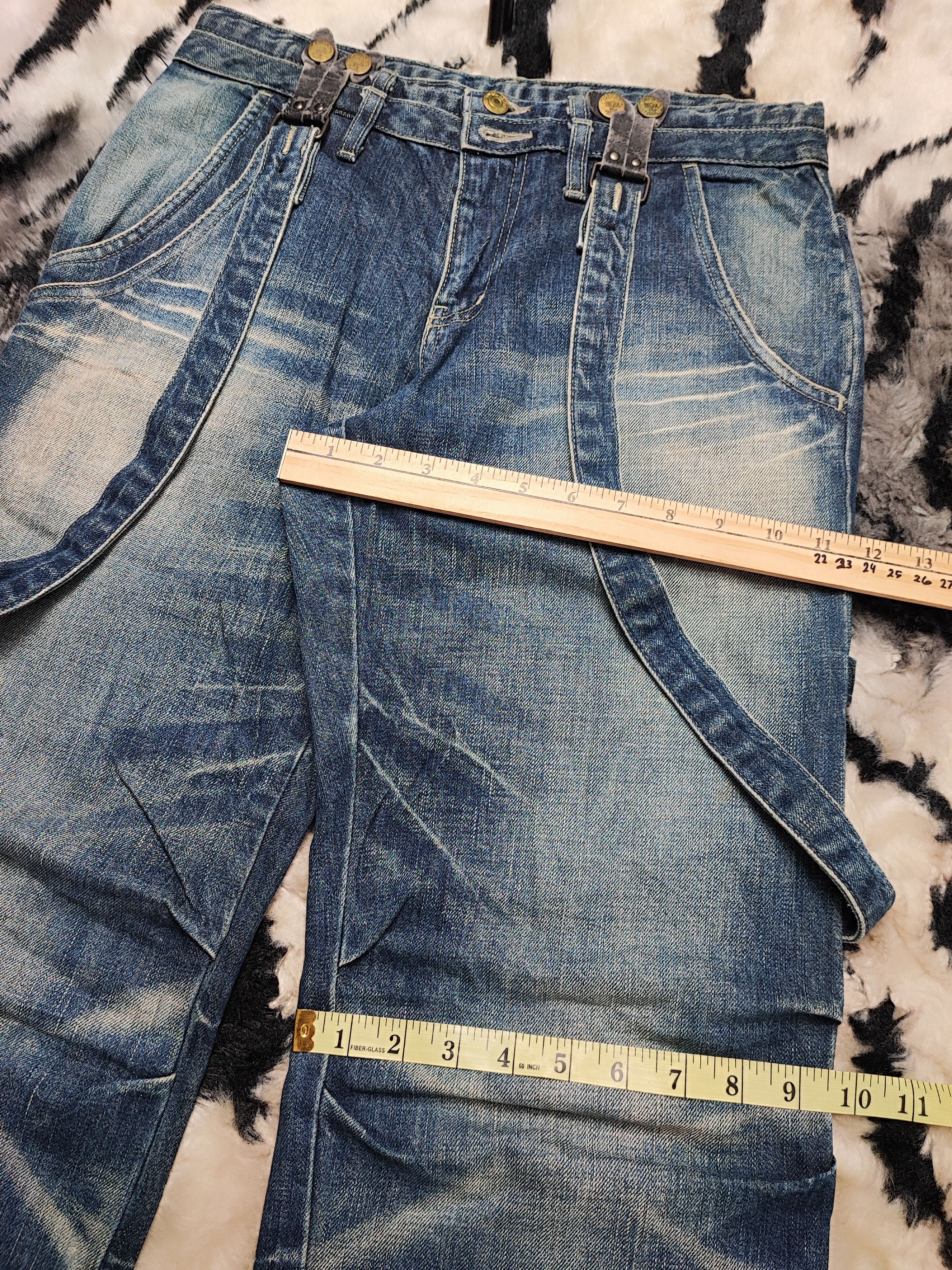 PPFM PPFM Bondage Punk Distressed Jeans ERD Grunge Chrome Size US 29 - 7 Thumbnail