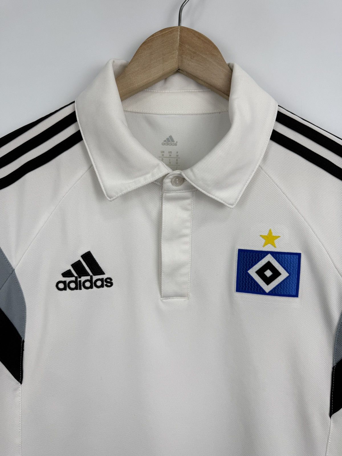 Adidas 🇩🇪 Adidas Hamburg SV Soccer Polo T-Shirts Jersey Rare Retro Size US M / EU 48-50 / 2 - 4 Thumbnail