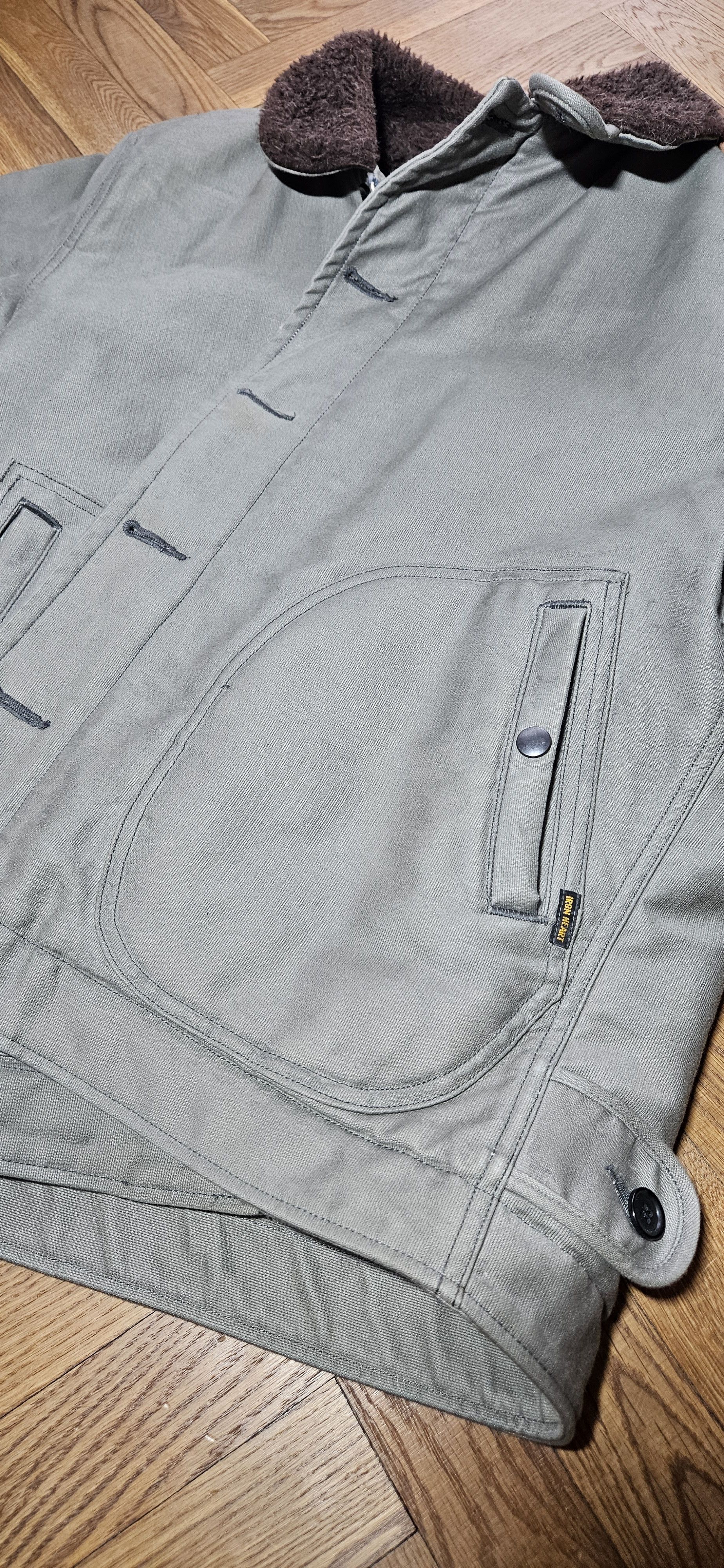 Iron Heart IHM-14v2 - Alpaca Lined Whipcord N1 Deck Jacket Size US M / EU 48-50 / 2 - 4 Thumbnail