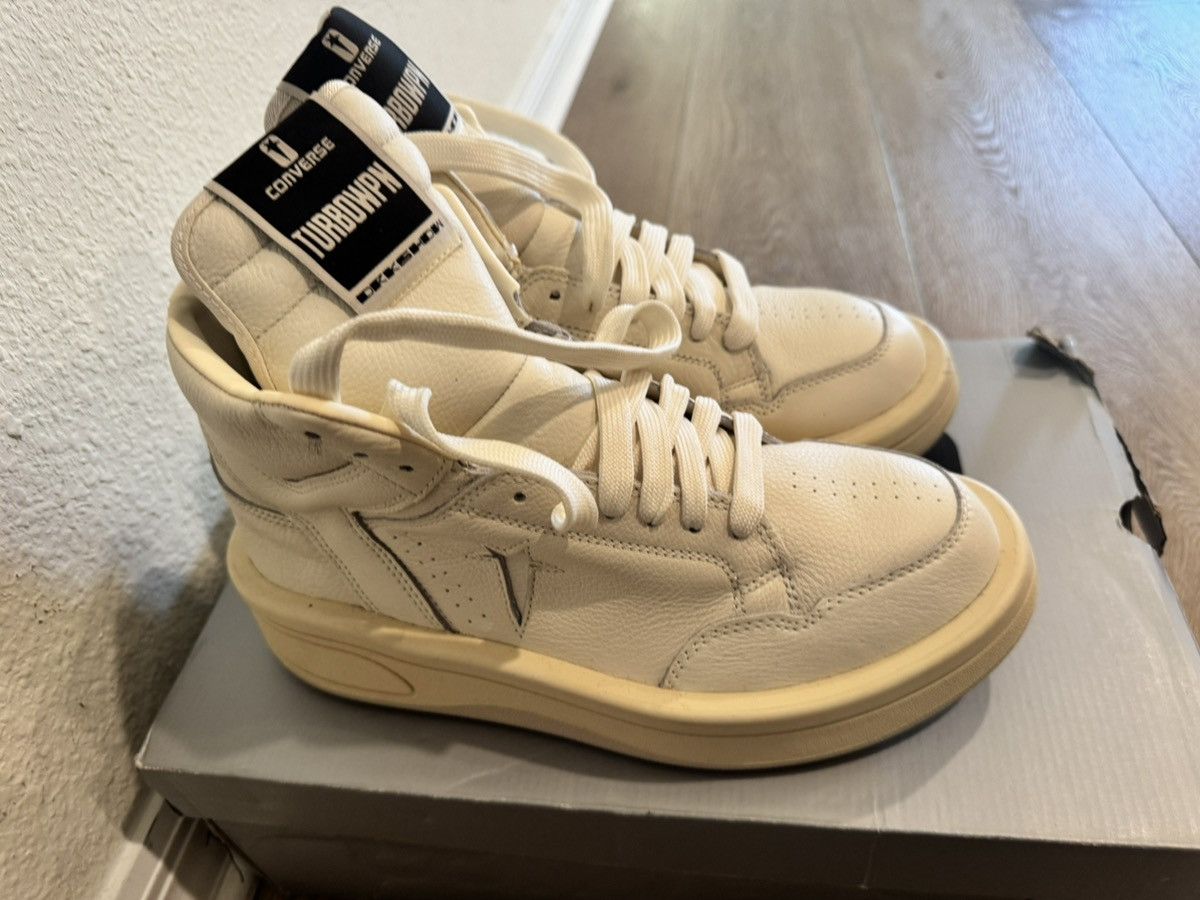 Rick Owens RICK OWENS CONVERSE TURBOWPN MID SNEAKER Size US 8 / EU 41 - 3 Thumbnail