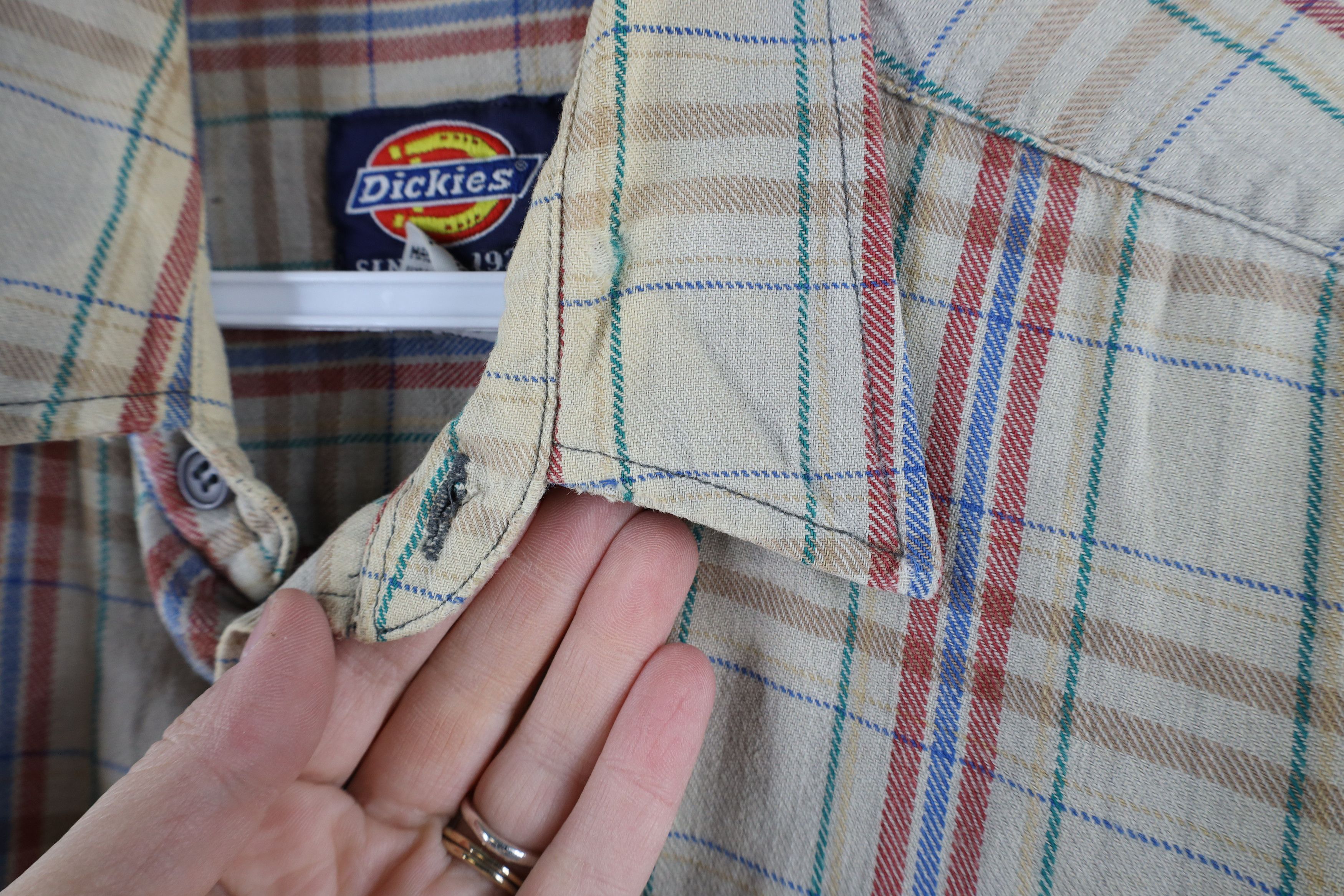 Dickies × Vintage Vintage 70s 80s Dickies Collared Workwear Button Shirt Size US M / EU 48-50 / 2 - 10 Thumbnail