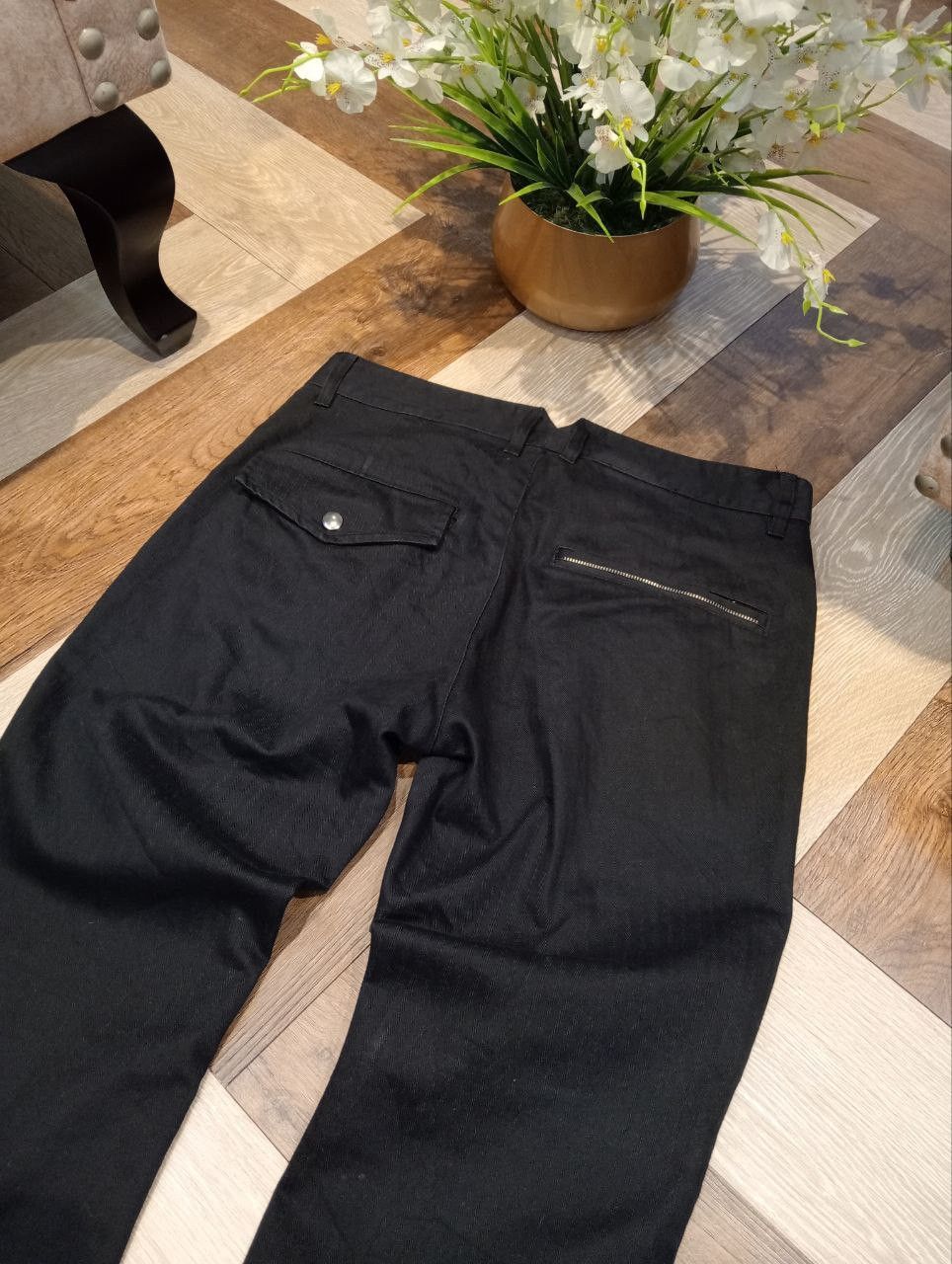 Japanese Brand CUSTOM CULTURE JAPAN BLACK ZIPPER PANTS Size US 32 / EU 48 - 10 Thumbnail