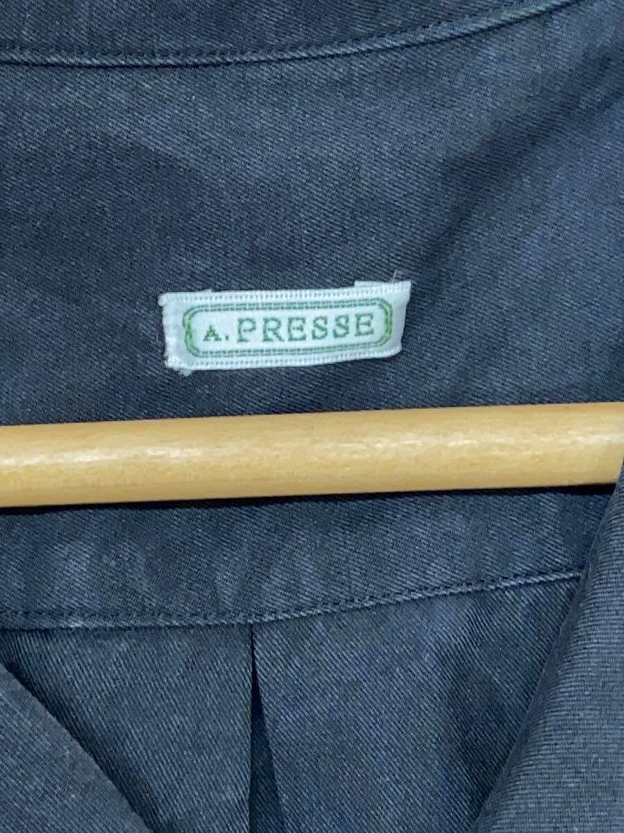 A.PRESSE Black Cotton Short-sleeved Shirt Size US L / EU 52-54 / 3 - 3 Thumbnail