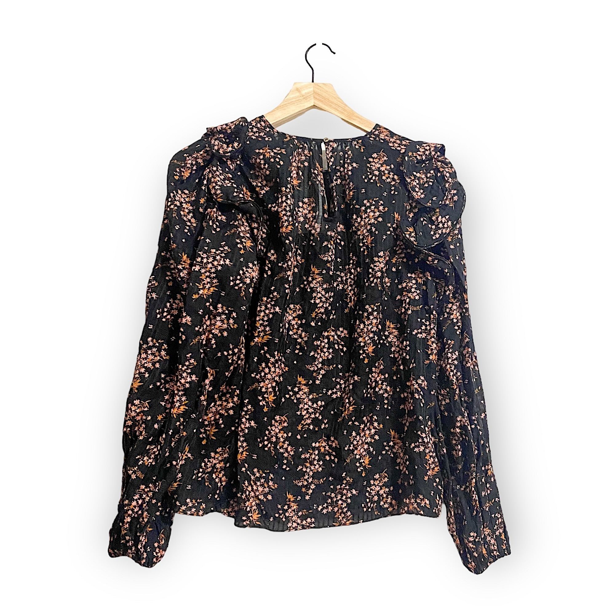 Ulla Johnson Ulla Johnson Medine Floral Balloon Sleeve Blouse, Size 2, Je Size XS / US 0-2 / IT 36-38 - 2 Thumbnail