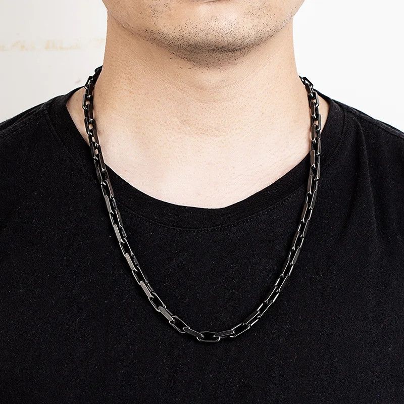 Jewelry Black Chain Link Necklace Size ONE SIZE - 1 Thumbnail