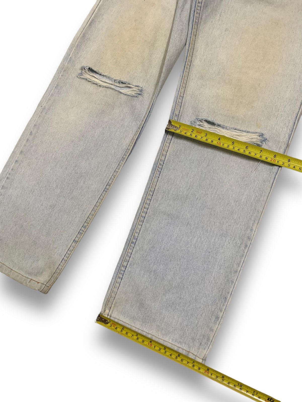 Levi's Vintage 80s Levis 510 Rusty Mud Wash Distressed Grunge Jeans Size US 32 / EU 48 - 17 Thumbnail