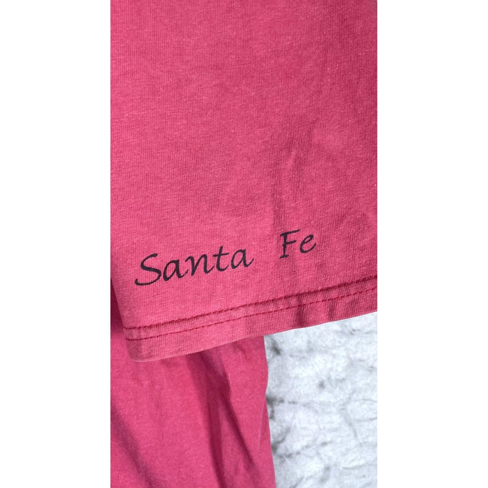 Hanes VINTAGE Hanes Beefy-T Santa Fe Southwest Shirt Mens XL Pink Graphic 90s Size US XL / EU 56 / 4 - 3 Thumbnail