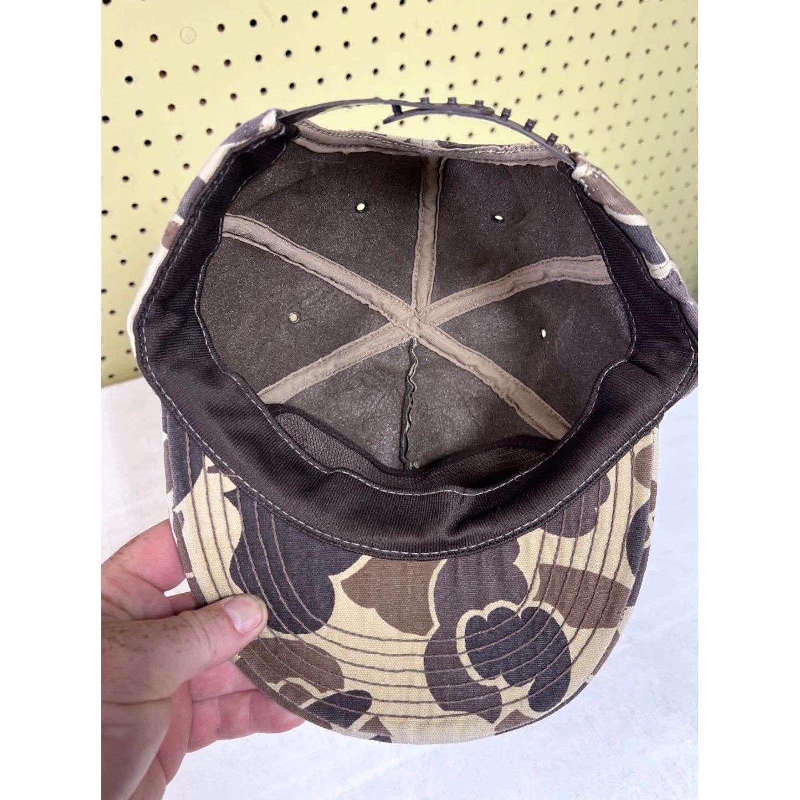 Vintage VINTAGE Snap-Back Trucker Hat Men Adjustable Brown Camouflage USA MADE Cap Camo Size ONE SIZE - 7 Thumbnail