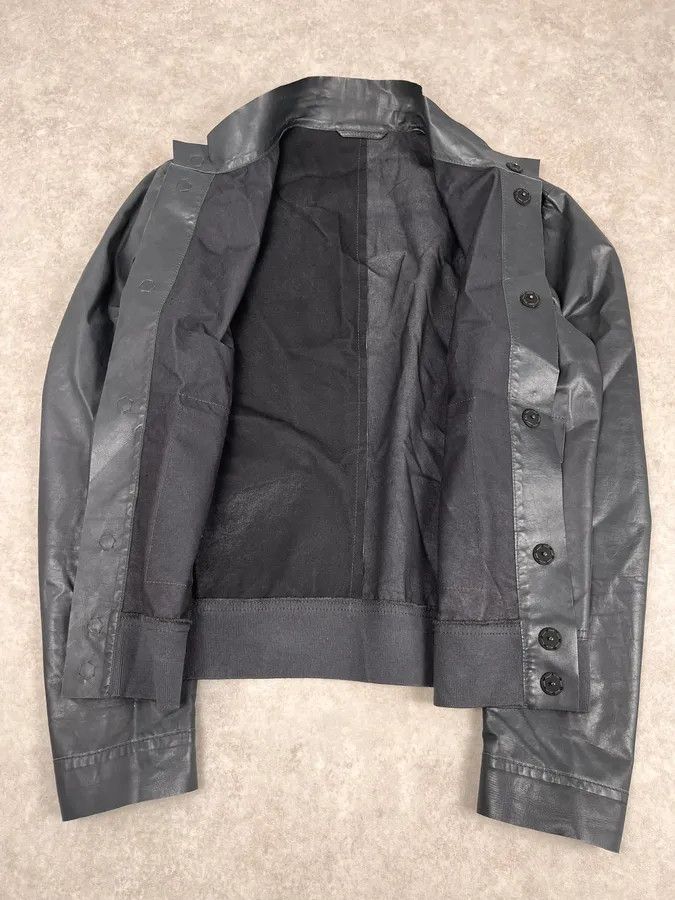 Emporio Armani FW2013 Emporio Armani Pure Grey Leather Jacket Size US M / EU 48-50 / 2 - 9 Thumbnail