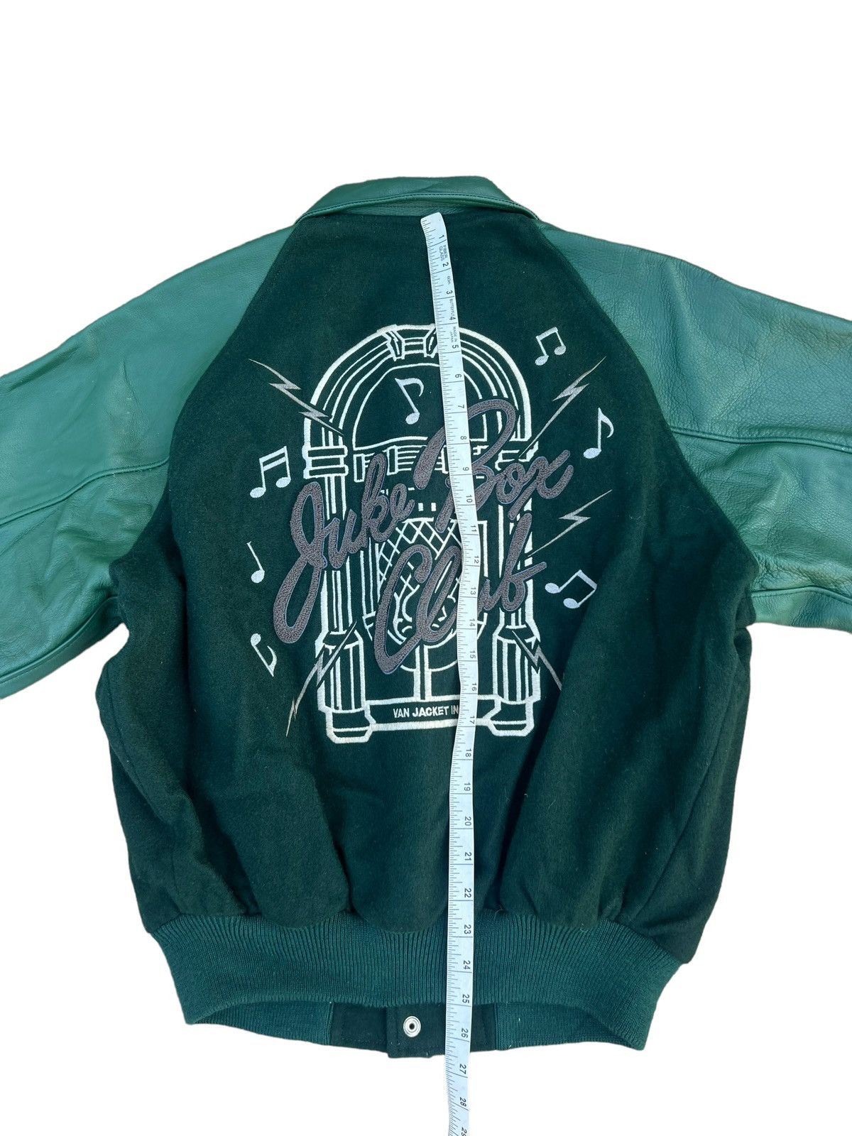 Van Vintage 80s Van Jac Embroidery Juke Box Club Varsity Jacket Size US L / EU 52-54 / 3 - 5 Thumbnail