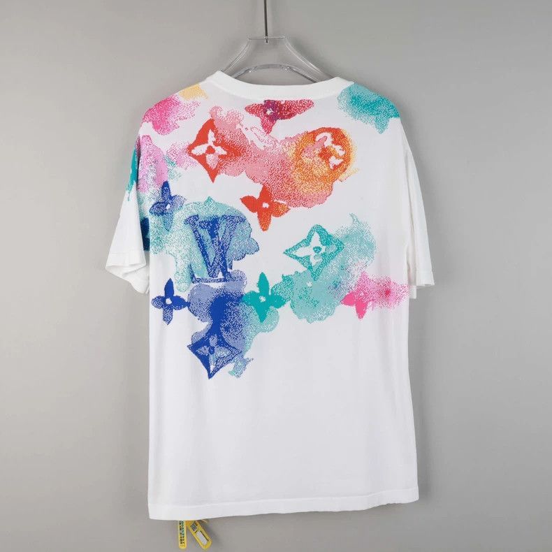 louis vuitton colorful graphic t-shirt