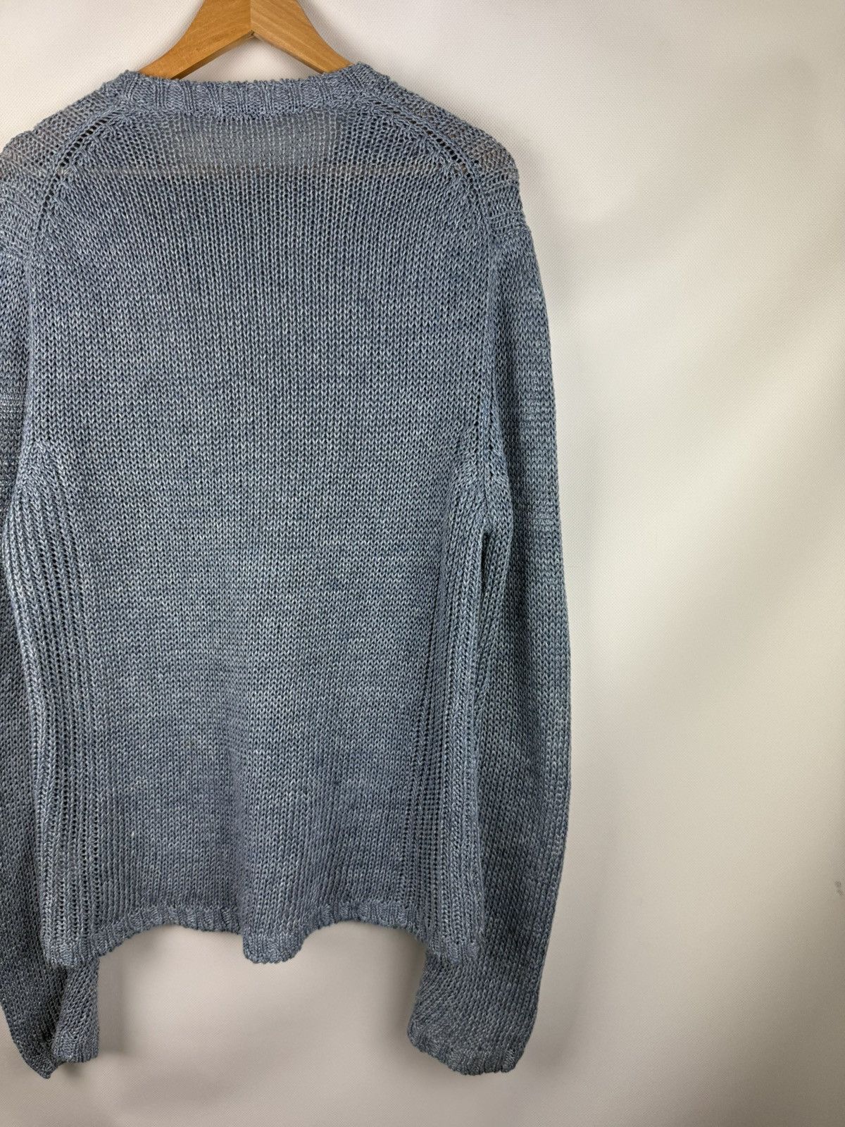 Cruciani Cruciani Men’s Linen Knitted Crewneck Sweater Pullover Size US L / EU 52-54 / 3 - 13 Thumbnail