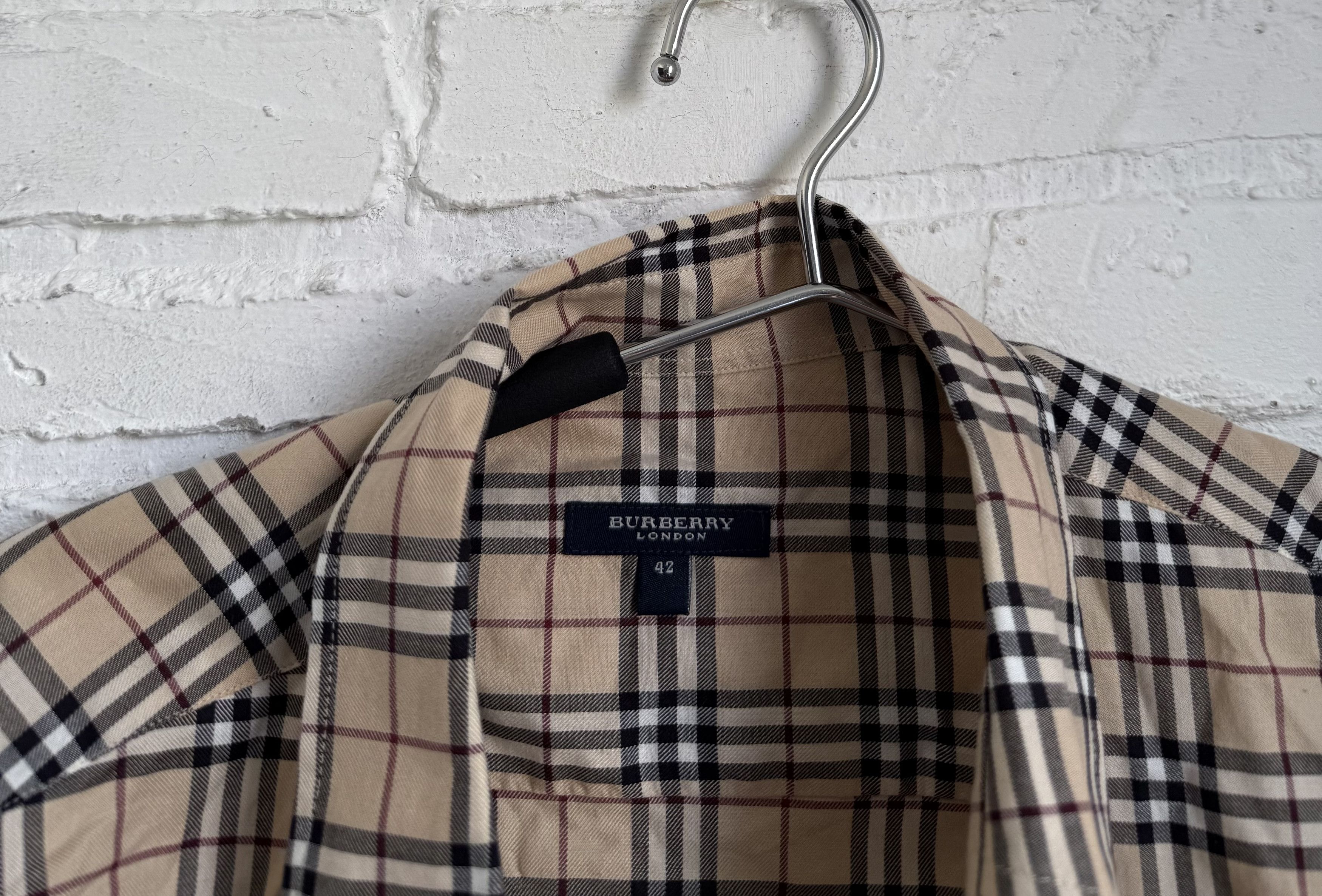 Burberry Vintage Burberry nova check shirt Size US XL / EU 56 / 4 - 3 Thumbnail