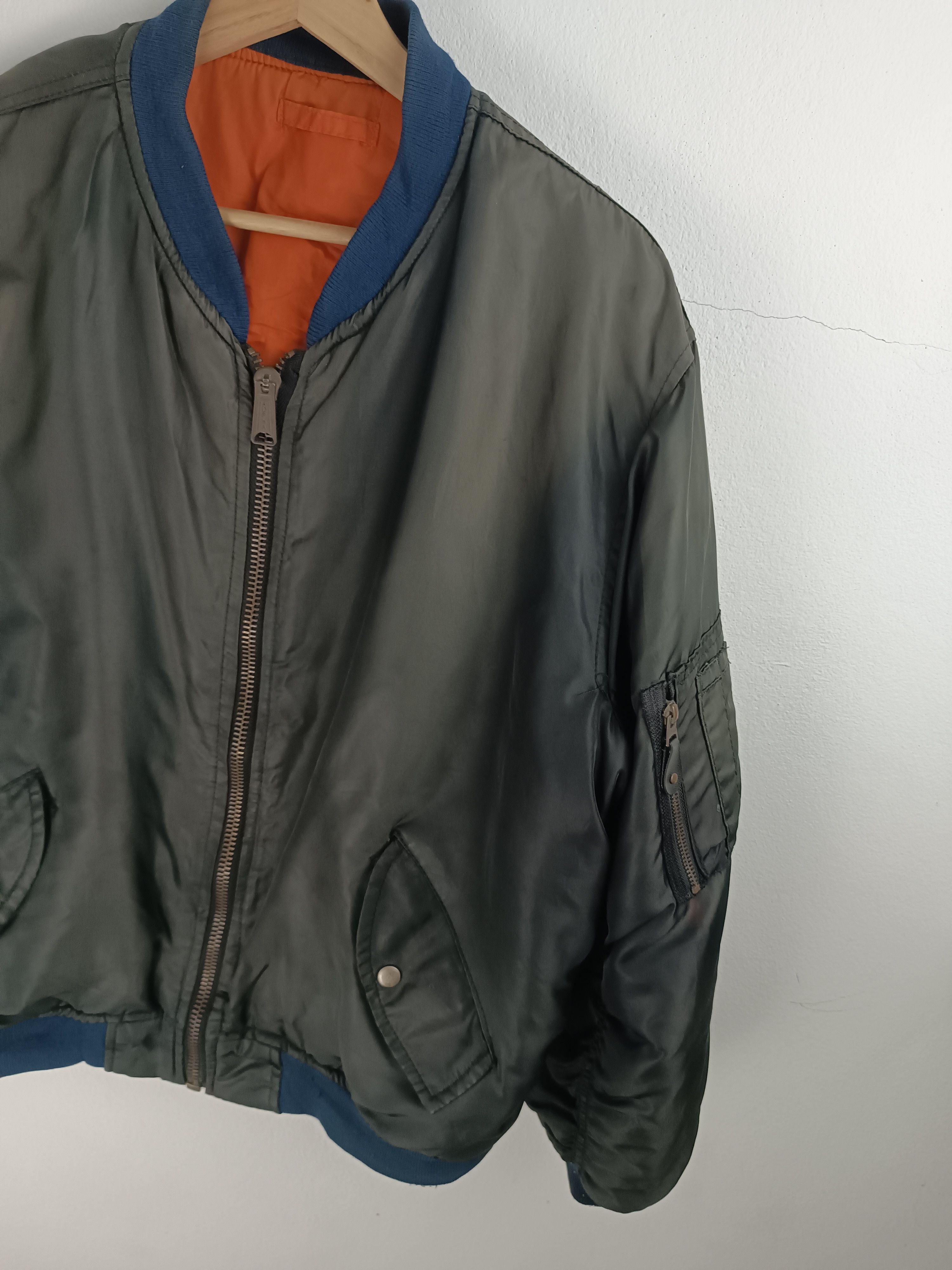 Alpha Industries VINTAGE 90S ALPHA BOMBER FIGHTER FLYERS JACKET Size US L / EU 52-54 / 3 - 7 Thumbnail