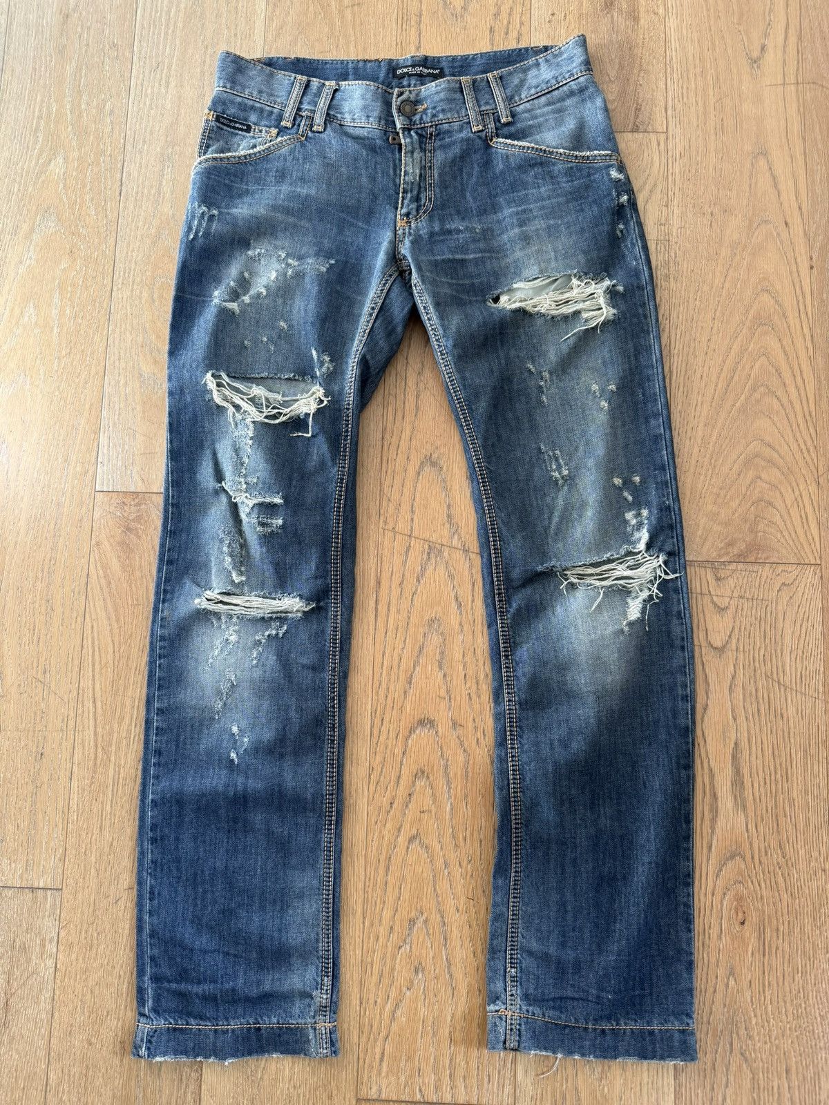 Dolce & gabbana ripped jeans