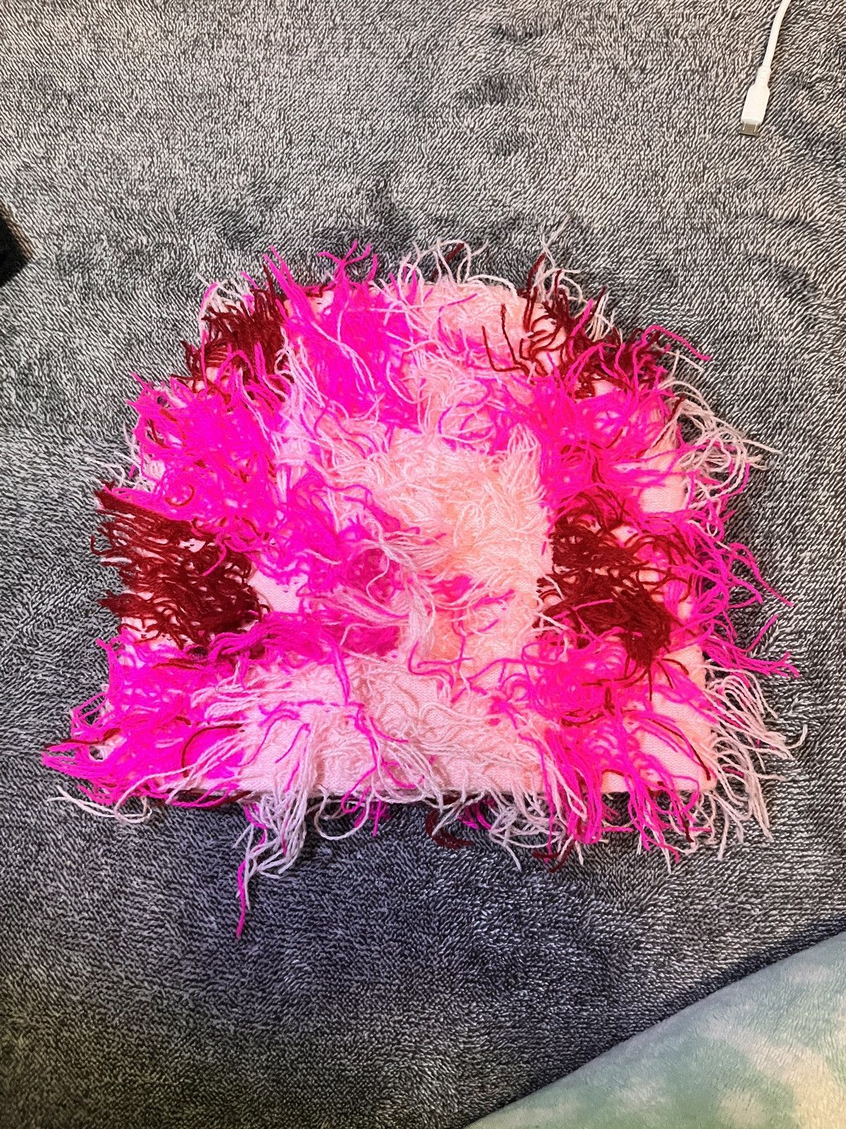 Other bundle of 3 beanies: 8 ball, pink fuzzy, graphic ‘top tier’ Size ONE SIZE - 3 Thumbnail