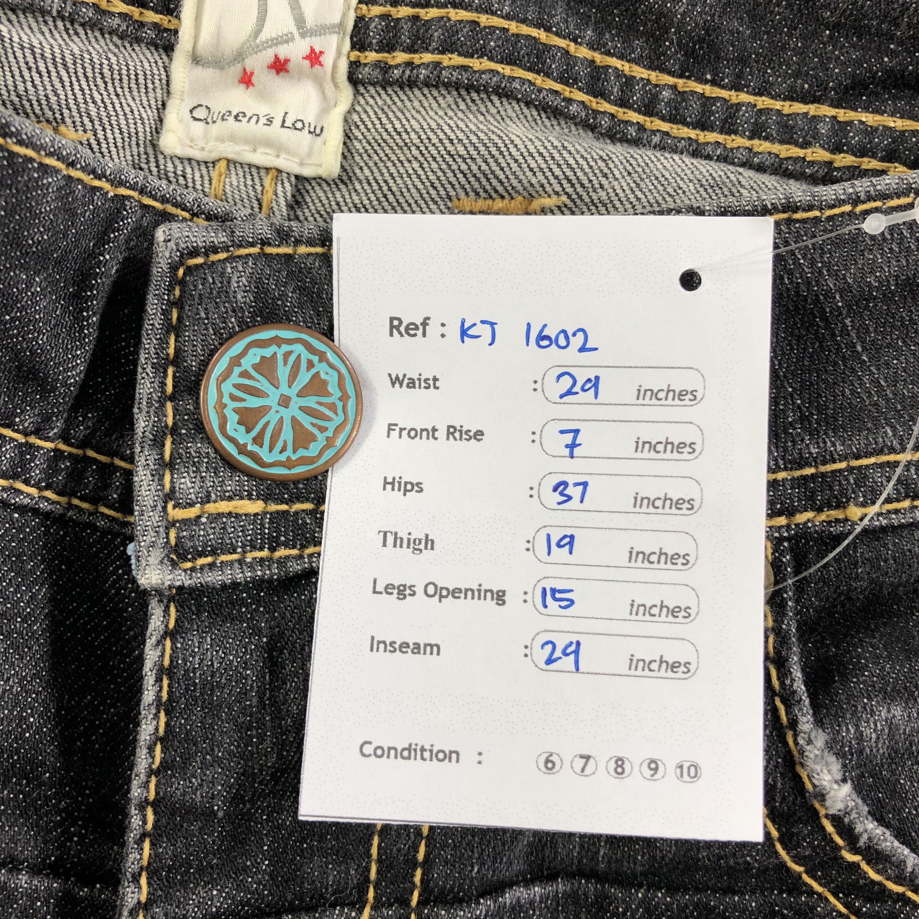 Japanese Brand Japanese Brand Ser.3 Denim Dark Wash Flare Jeans KJ1602 Size 29" - 11 Thumbnail