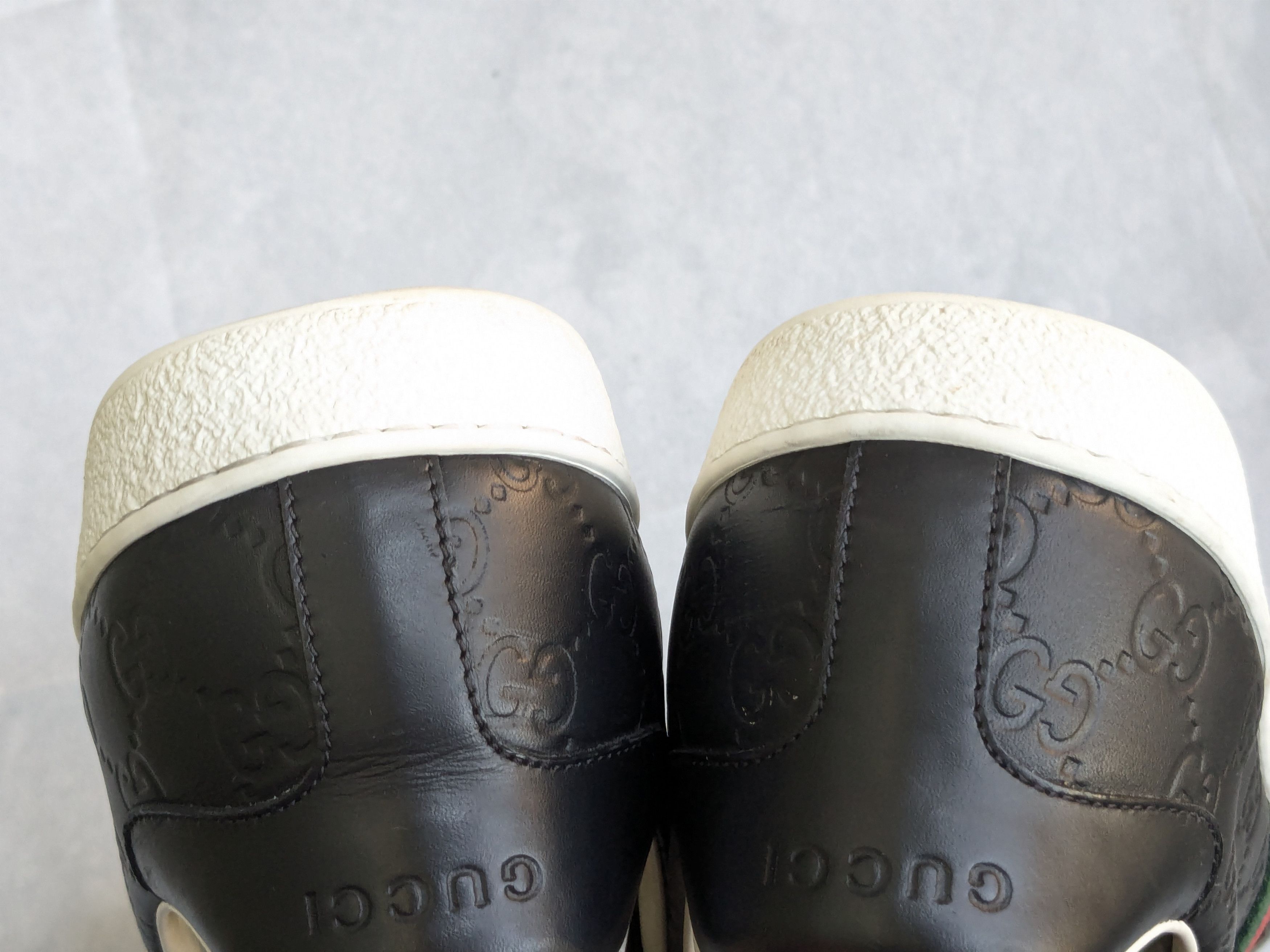 Gucci Gucci Ace Sneakers Monogram GG Logo 12.5 Black Size US 12.5 / EU 45-46 - 13 Thumbnail
